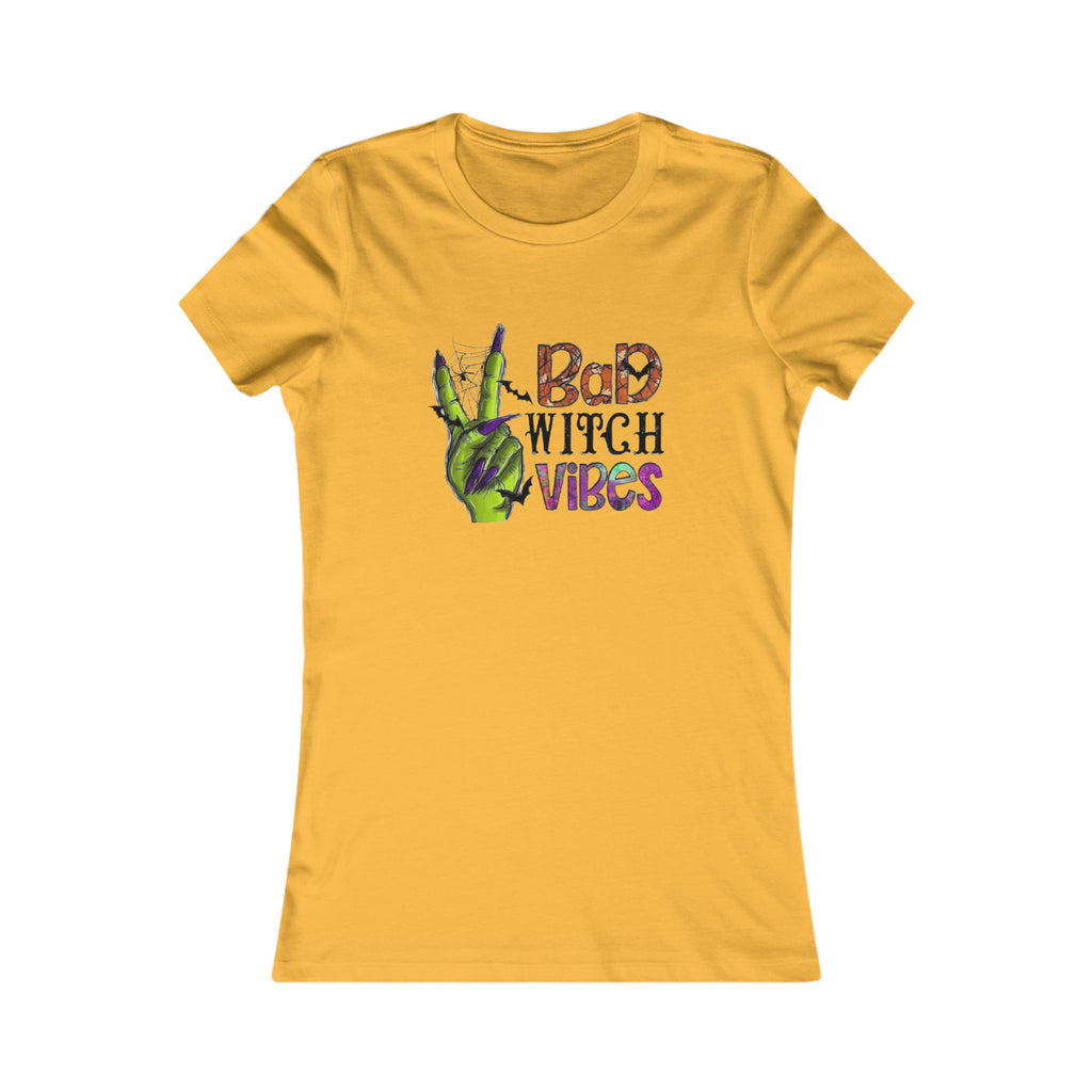 Bad Witch Vibes Tee | Halloween Shirt | Witchcraft Apparel | Gift for Her | Spooky Season Fashion | Cute Witch T-Shirt by Printify