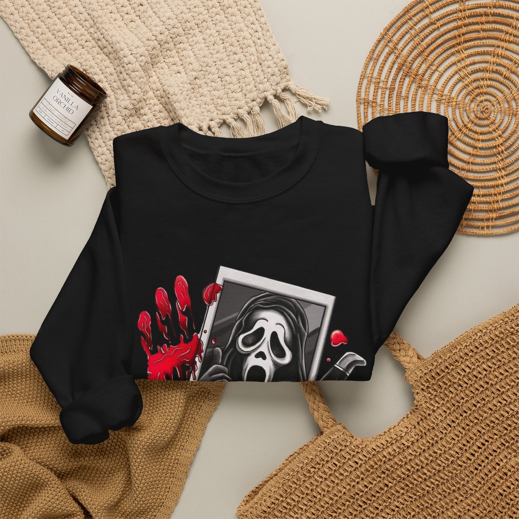 Scream Movie Valentine's Crewneck Sweatshirt by Printify