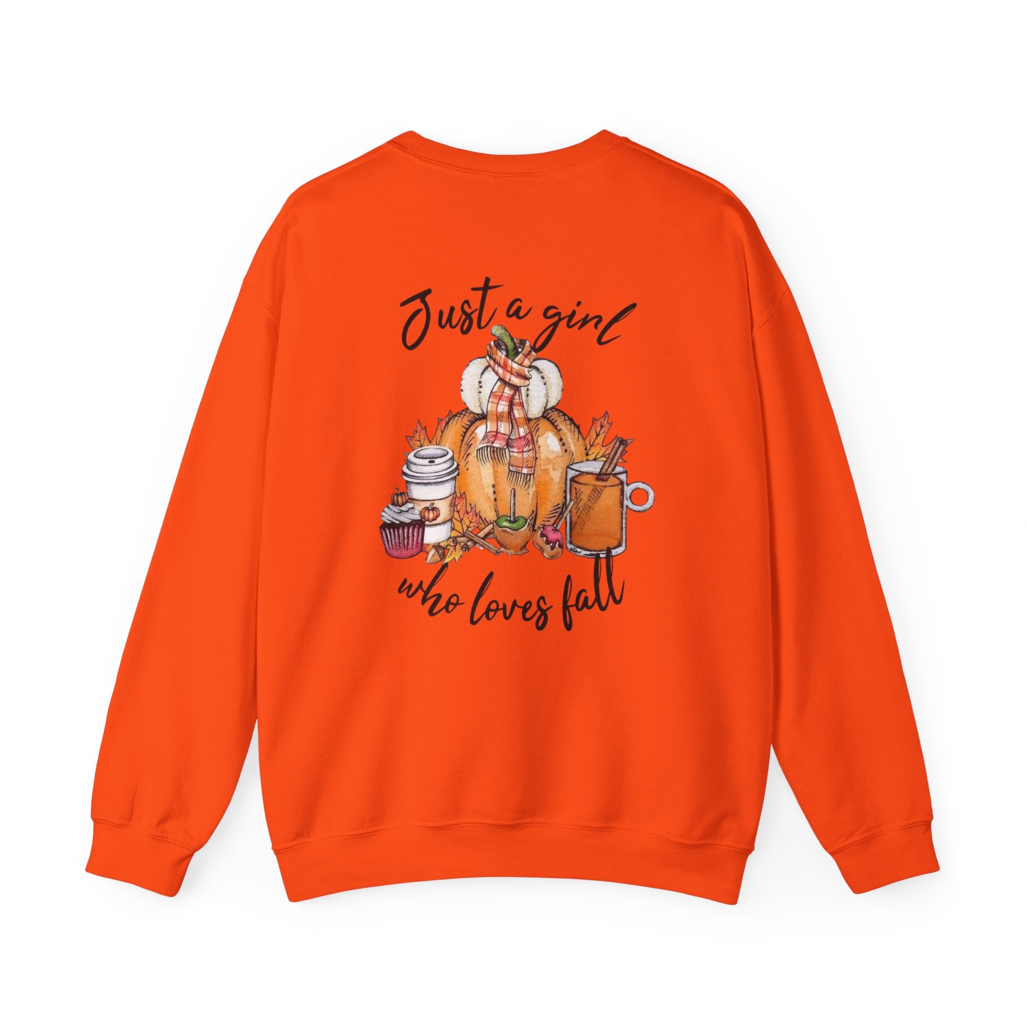 Just a Girl Who Loves Fall Crewneck Sweatshirt – Cozy Autumn Pullover by Printify
