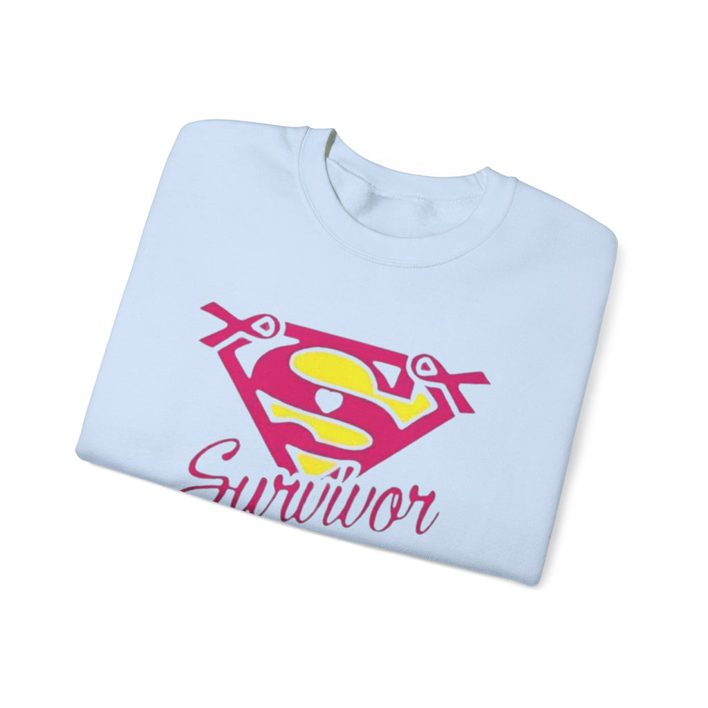 Super Survivor Crewneck Sweatshirt for Strong Individuals by Printify