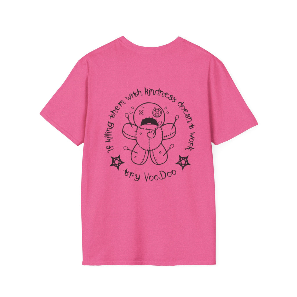 Minimal Angel Bear Chest Pocket T-Shirt by Printify