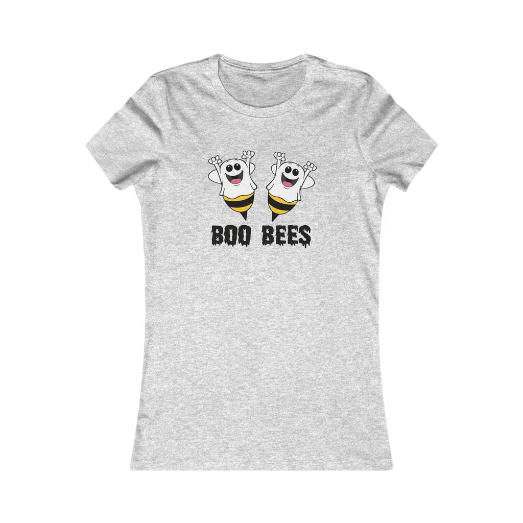 Women's Tee - 'Boo Bees' Cute Halloween Ghost Bee Graphic Shirt by Printify