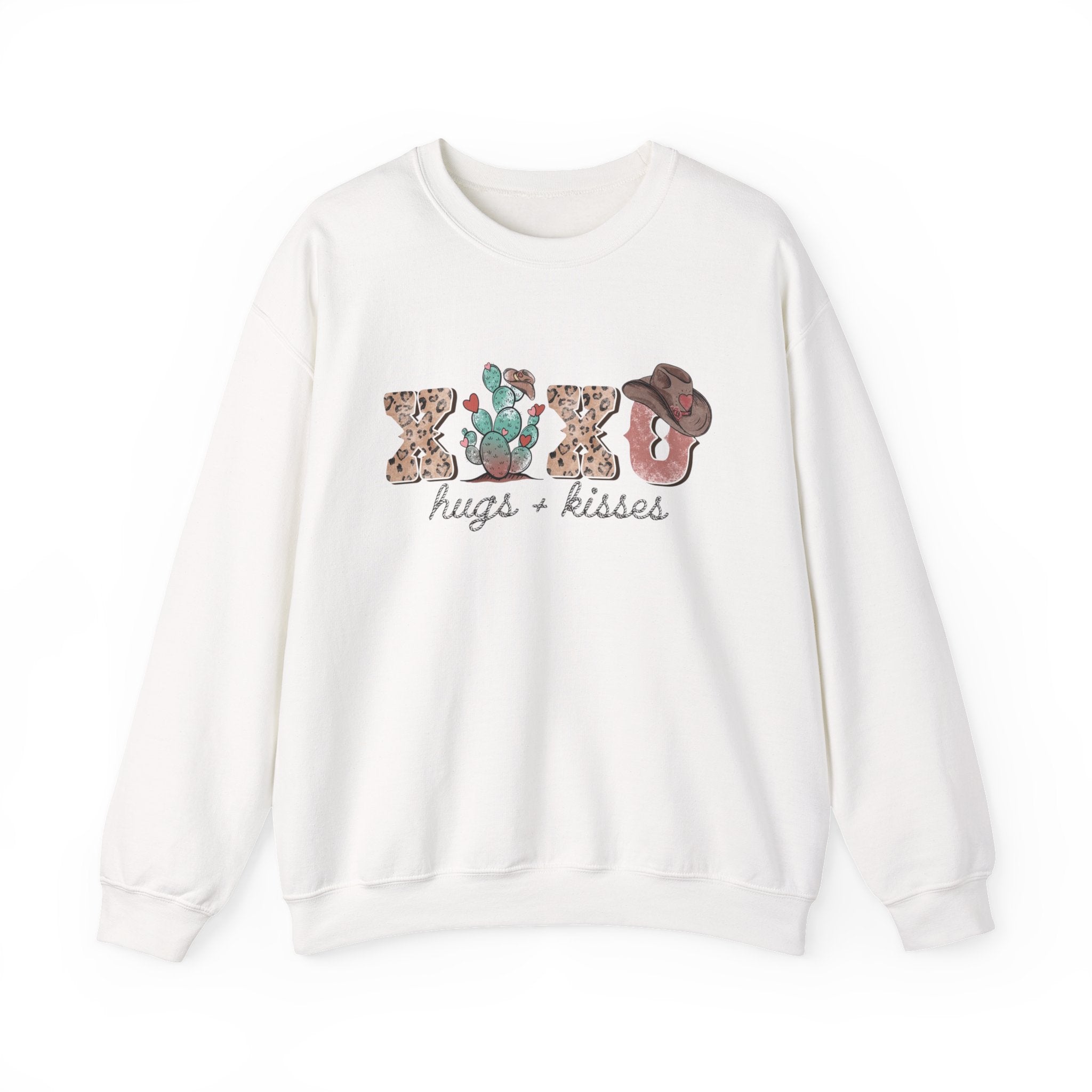 Cactus XOXO Valentine Sweatshirt by Printify