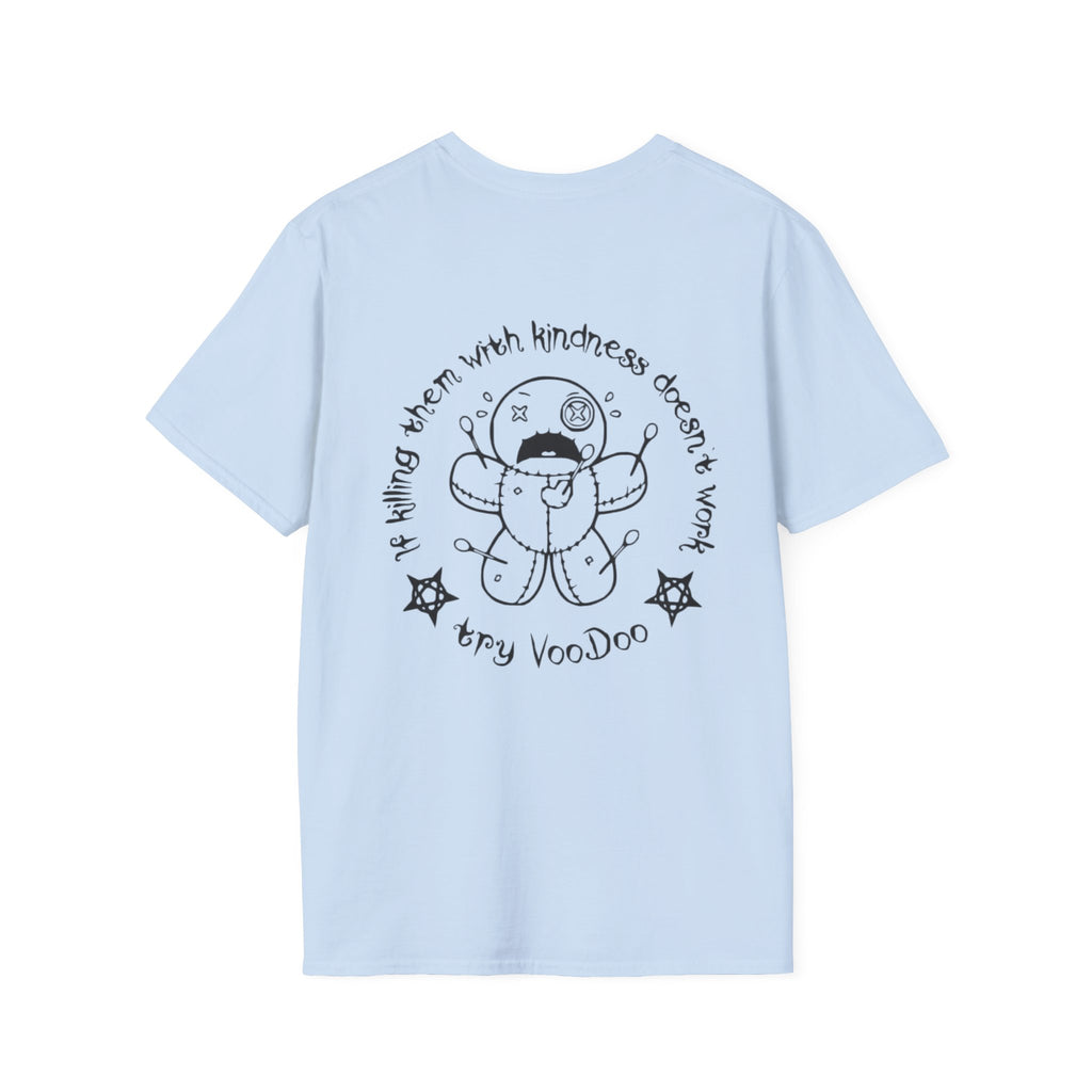Minimal Angel Bear Chest Pocket T-Shirt by Printify