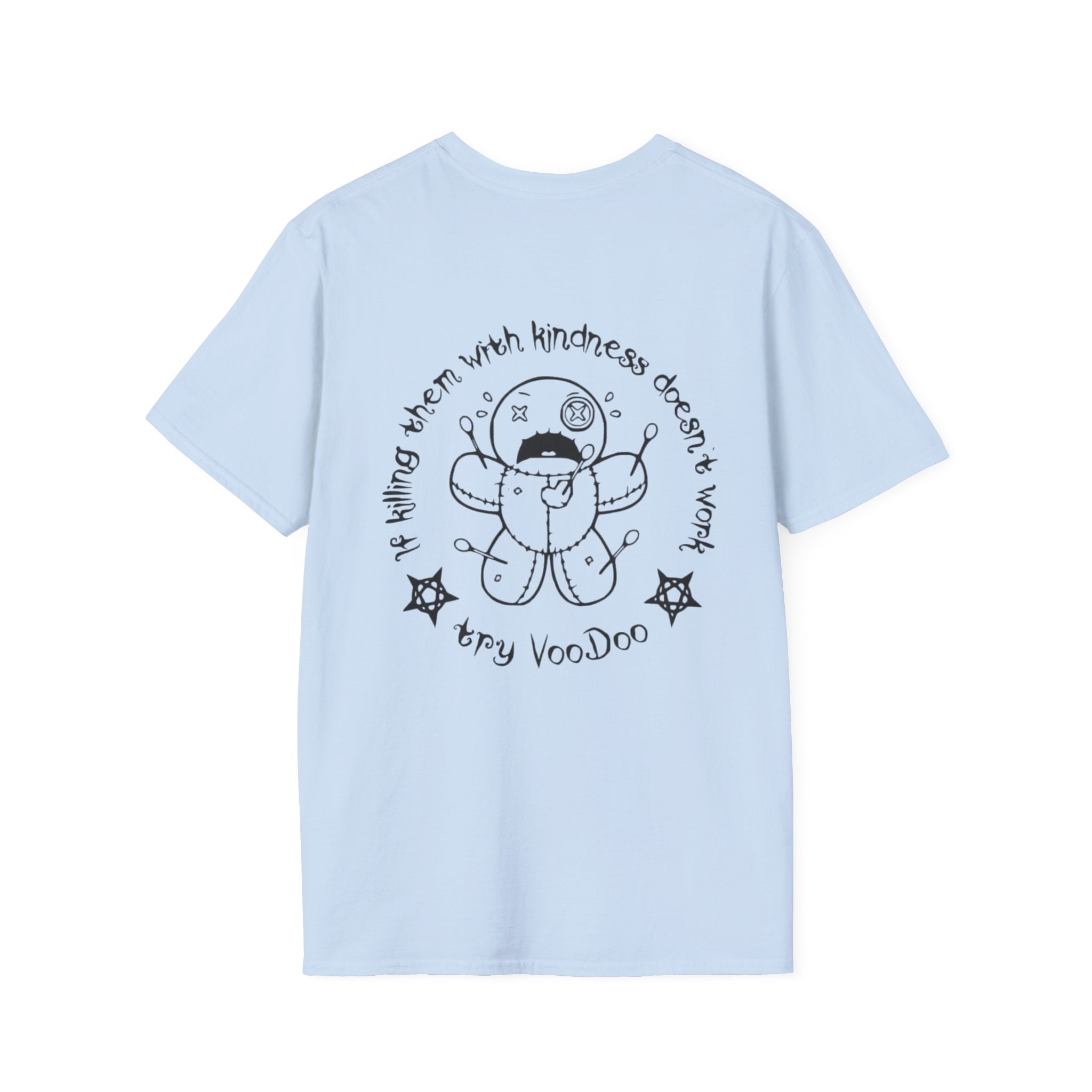 Minimal Angel Bear Chest Pocket T-Shirt by Printify