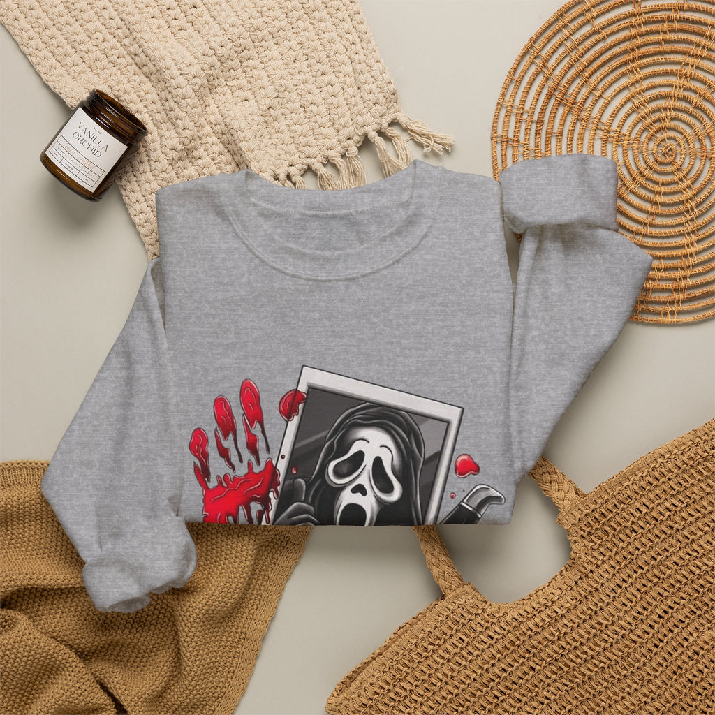 Scream Movie Valentine's Crewneck Sweatshirt by Printify