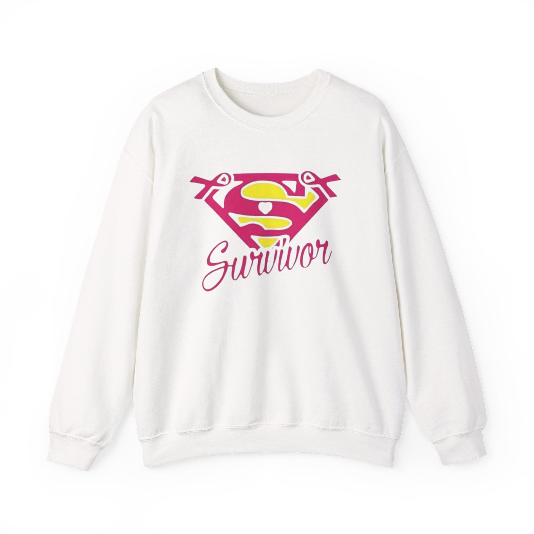 Super Survivor Crewneck Sweatshirt for Strong Individuals by Printify