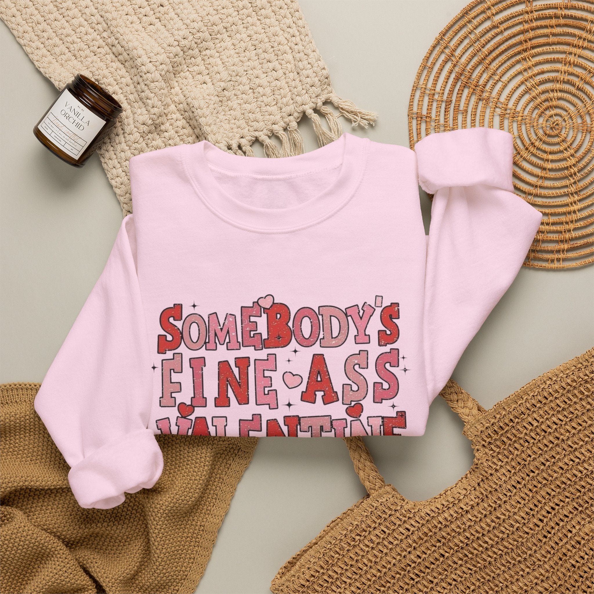 Valentine Fine A Sweatshirt by Printify