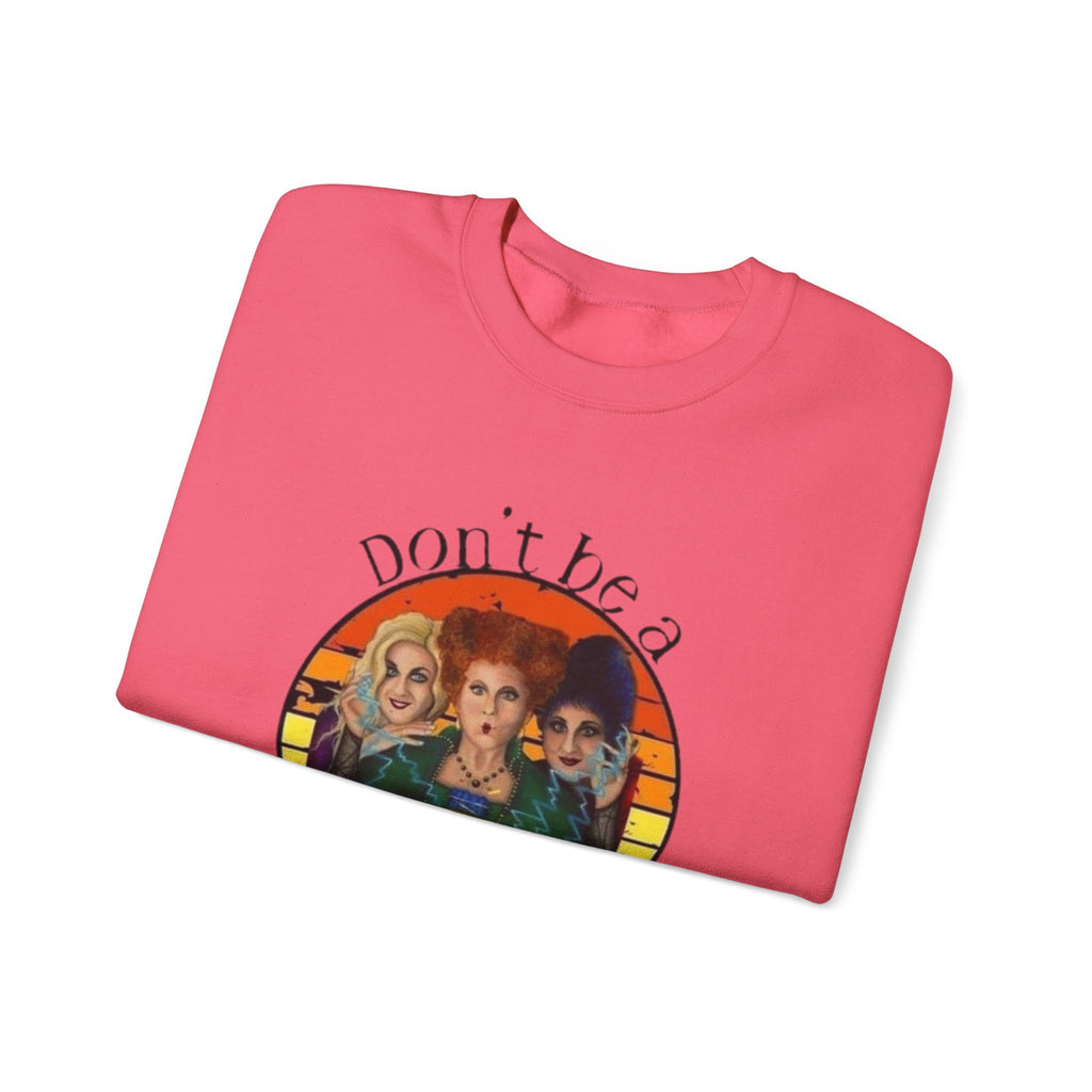 Don't Be a Salty Witch Sweatshirt, Unisex Crewneck for Halloween, Cozy Fall Apparel, Witchy Gift, Spooky Season Fashion by Printify