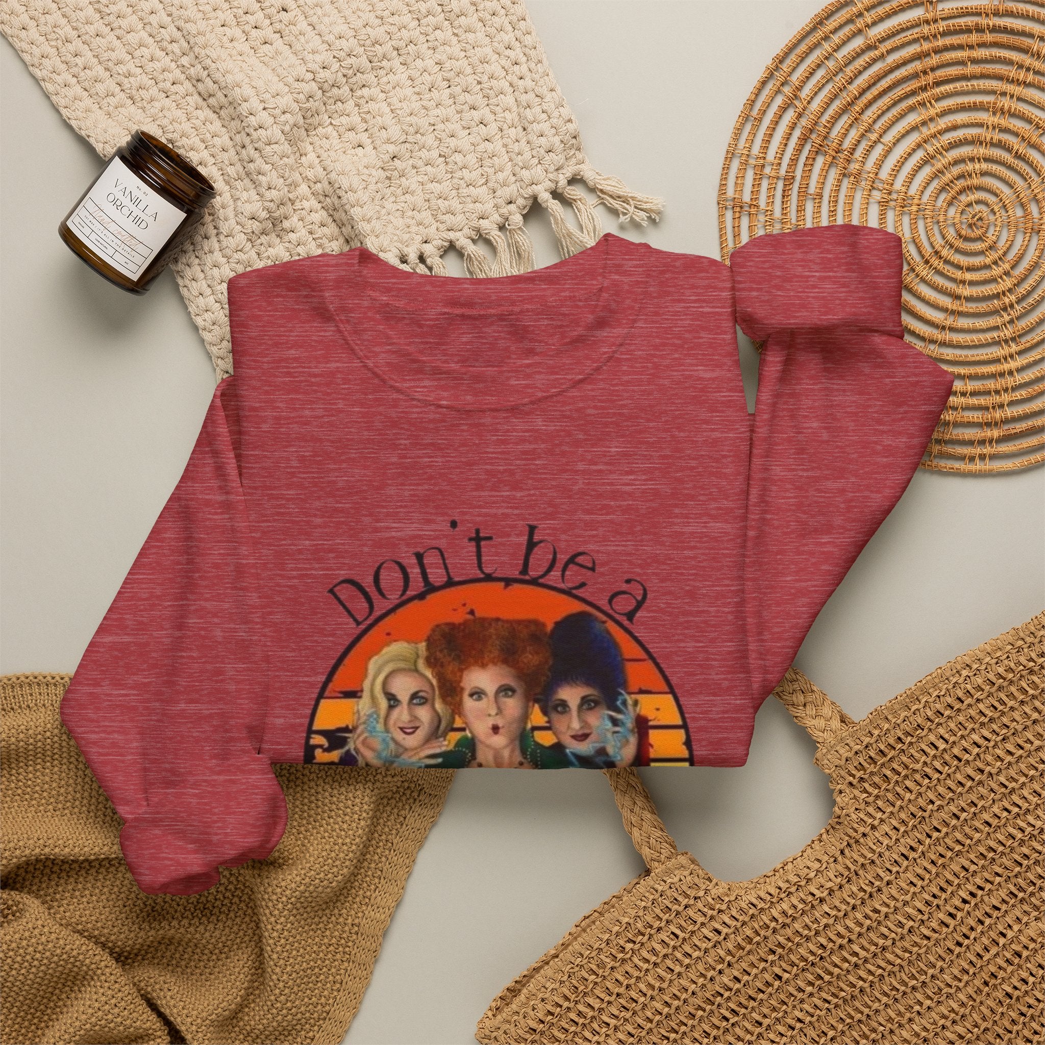 Don't Be a Salty Witch Sweatshirt, Unisex Crewneck for Halloween, Cozy Fall Apparel, Witchy Gift, Spooky Season Fashion by Printify
