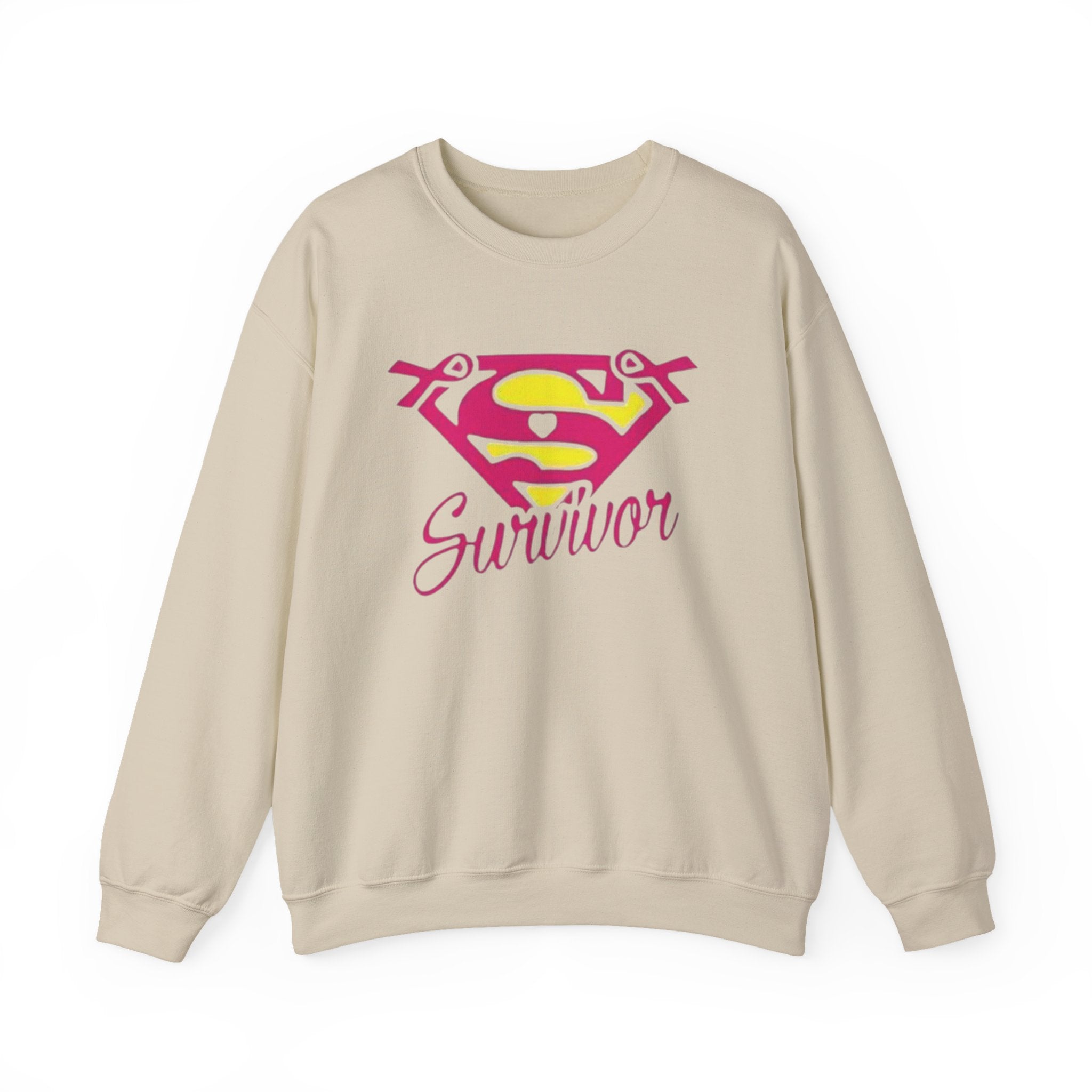 Super Survivor Crewneck Sweatshirt for Strong Individuals by Printify