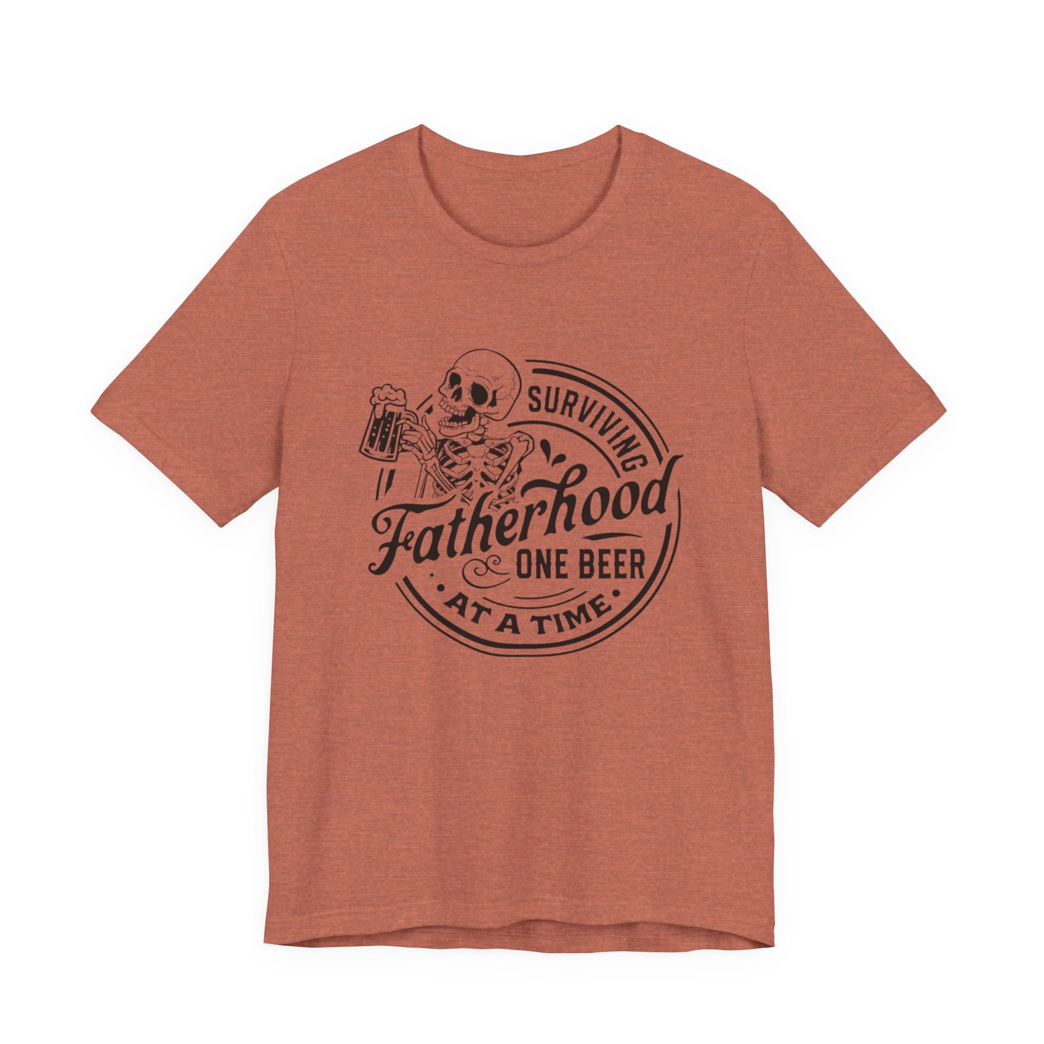 Fatherhood One Beer at a Time T-Shirt by Printify