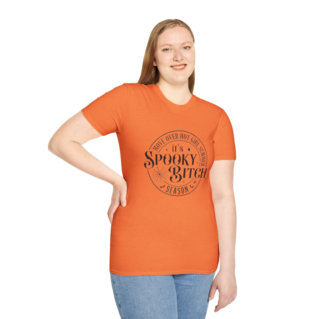 Spooky Bitch T-Shirt — "Move Over Hot Girl Summer" Halloween Tee by Printify