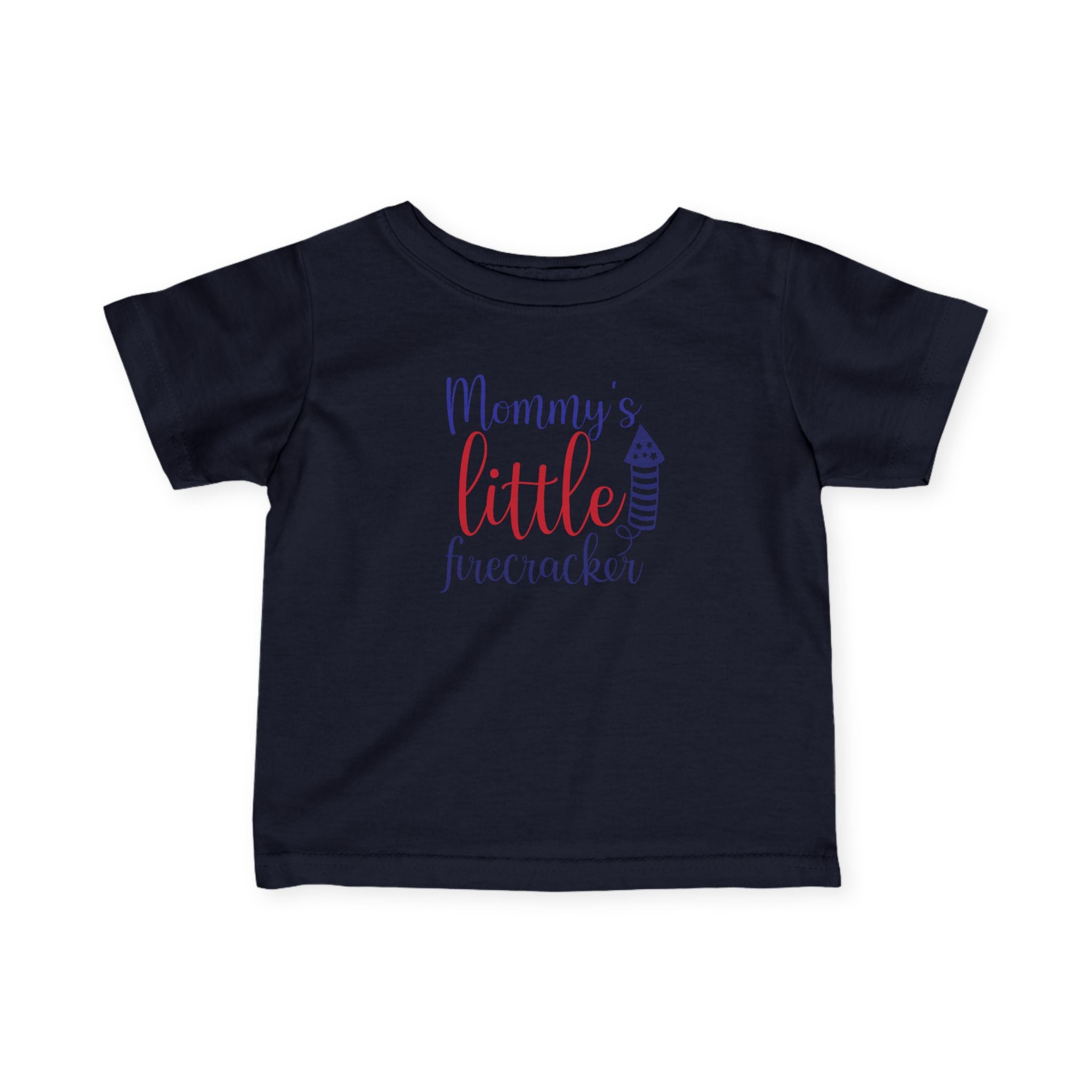 Mommy's Little Firecracker Infant Tee, Baby Independence Day Shirt, Toddler Fourth of July Outfit, Summer Celebration Tees, Cute Baby [...] by Printify