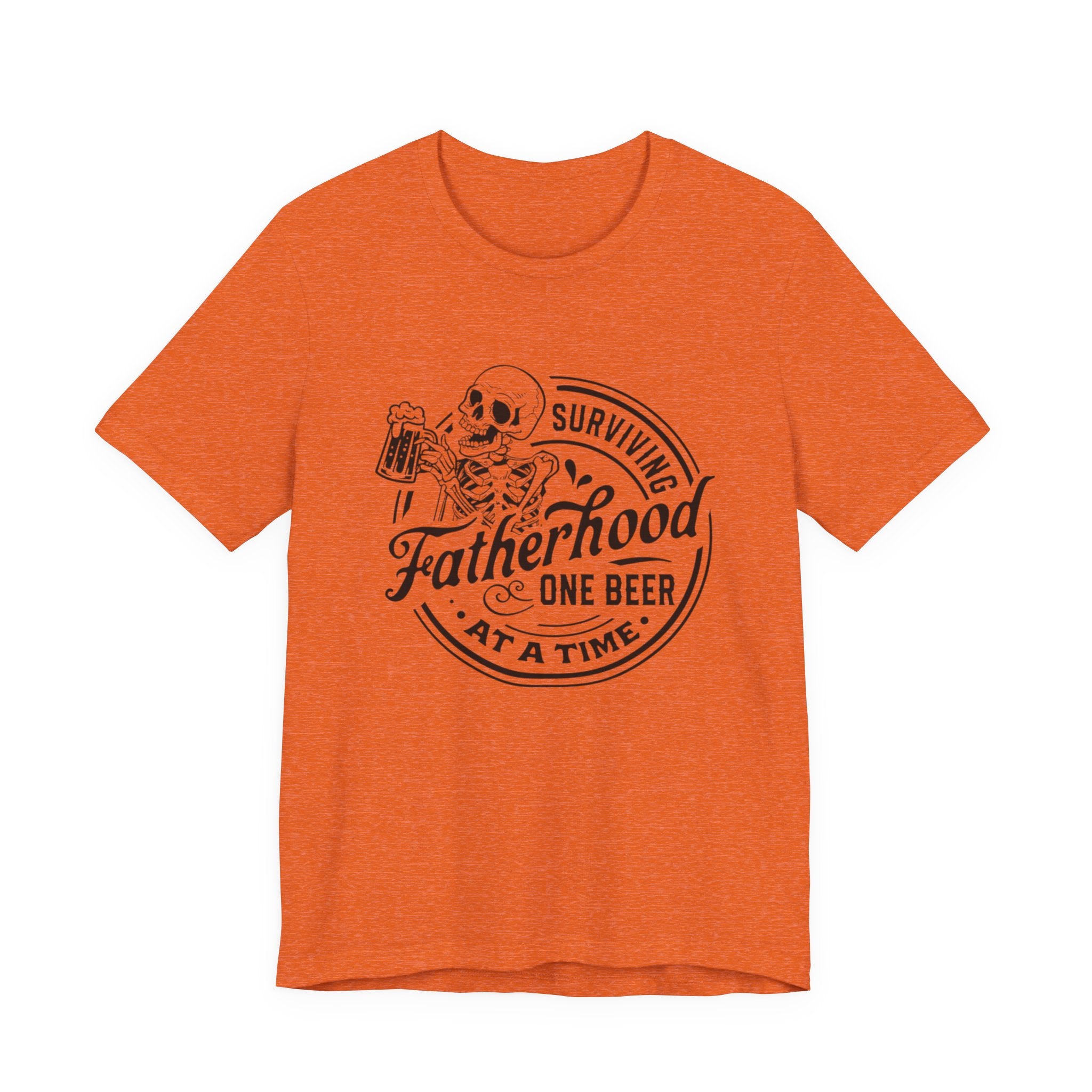 Fatherhood One Beer at a Time T-Shirt by Printify