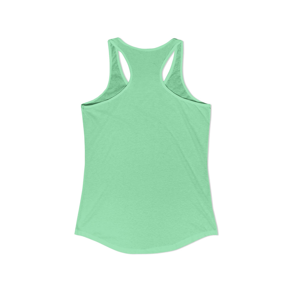 Summer Vibes Racerback Tank Top - Cute Summer Shirt, Beach Outfit, Comfortable Activewear, Gift for Vacation, Pool Party Top by Printify