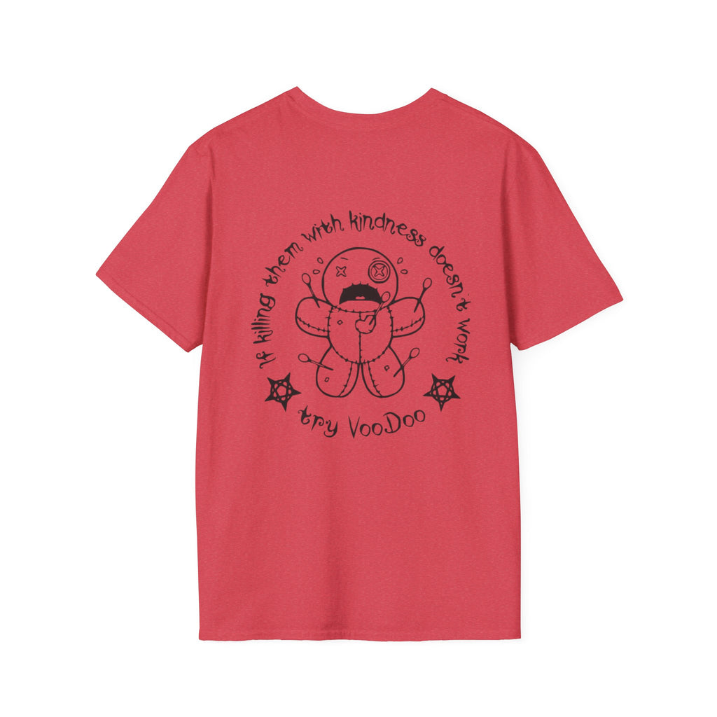 Minimal Angel Bear Chest Pocket T-Shirt by Printify