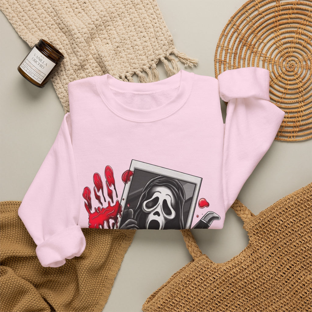 Scream Movie Valentine's Crewneck Sweatshirt by Printify