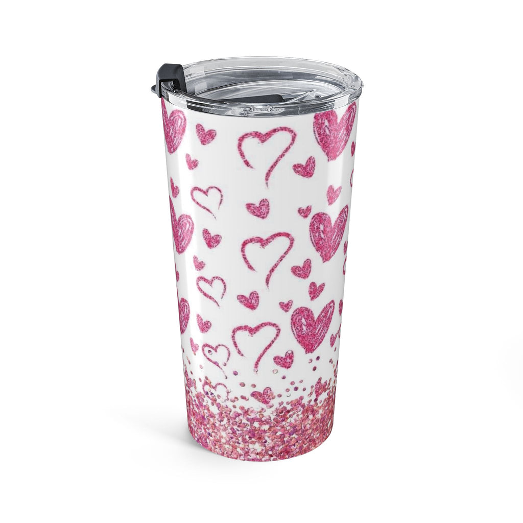 Sparkle hearts Tumbler 20oz by Printify