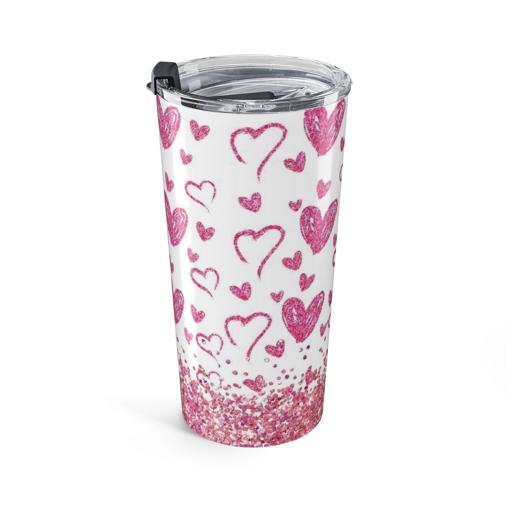 Sparkle hearts Tumbler 20oz by Printify