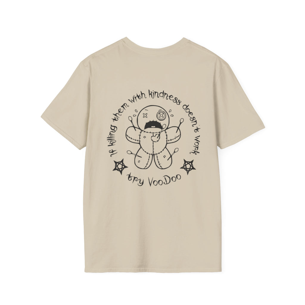 Minimal Angel Bear Chest Pocket T-Shirt by Printify