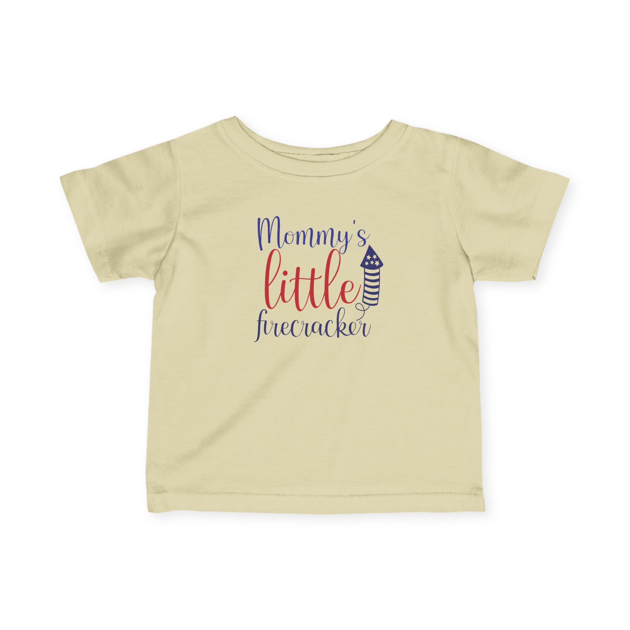 Mommy's Little Firecracker Infant Tee, Baby Independence Day Shirt, Toddler Fourth of July Outfit, Summer Celebration Tees, Cute Baby [...] by Printify