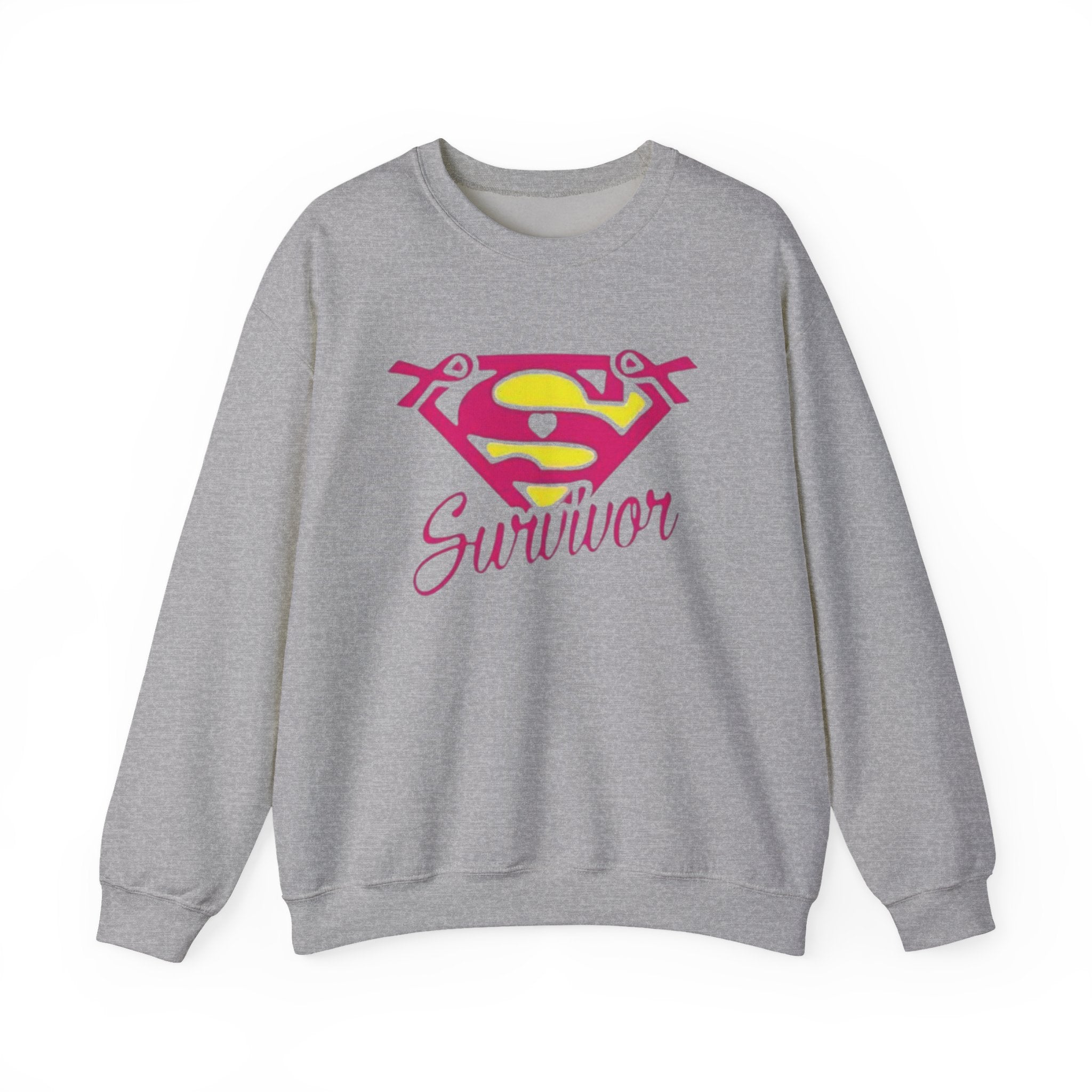 Super Survivor Crewneck Sweatshirt for Strong Individuals by Printify