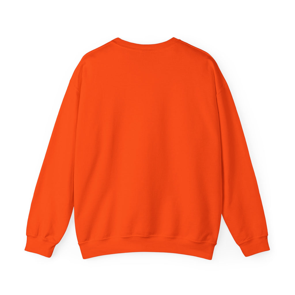 Witchy Mama Sweatshirt — Cute Pink Halloween Witch & Pumpkins Crewneck by Printify