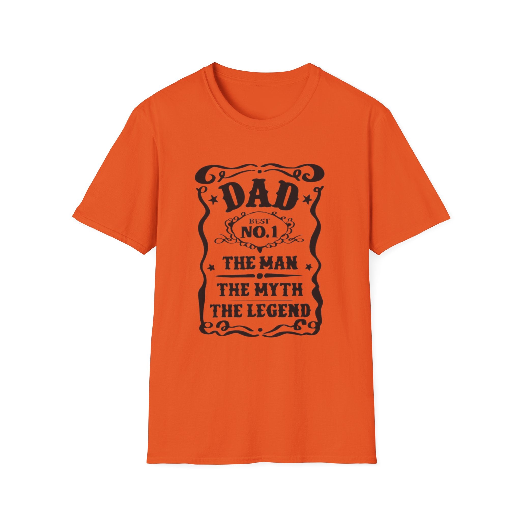 Dad No.1 T-Shirt — "The Man, The Myth, The Legend" Vintage Father's Day Tee by Printify
