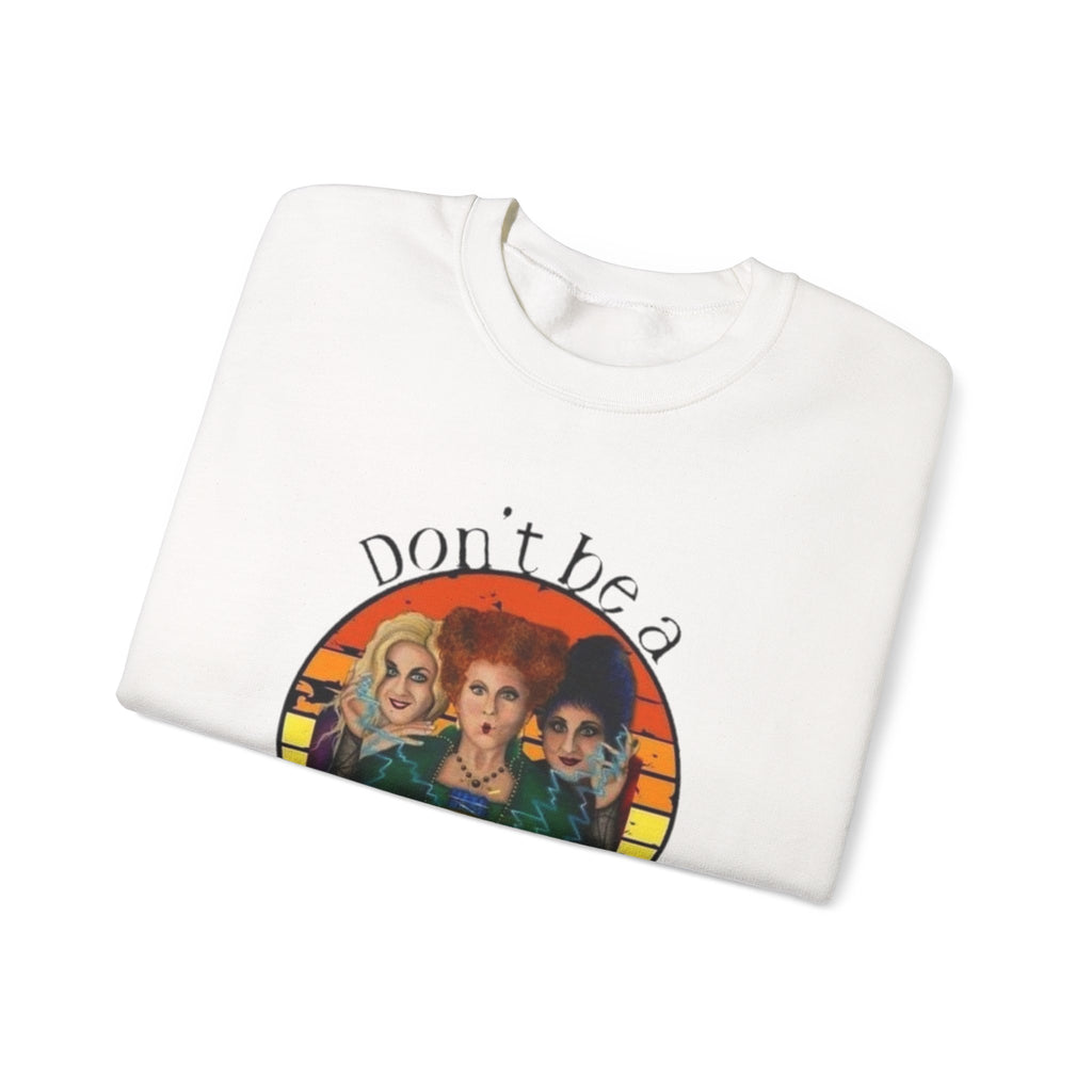 Don't Be a Salty Witch Sweatshirt, Unisex Crewneck for Halloween, Cozy Fall Apparel, Witchy Gift, Spooky Season Fashion by Printify