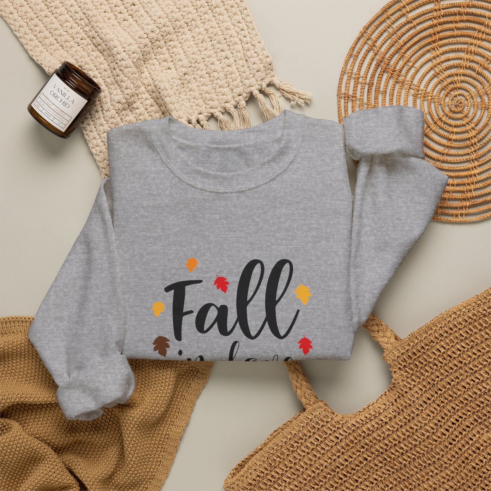 Just a Girl Who Loves Fall Crewneck Sweatshirt – Cozy Autumn Pullover by Printify