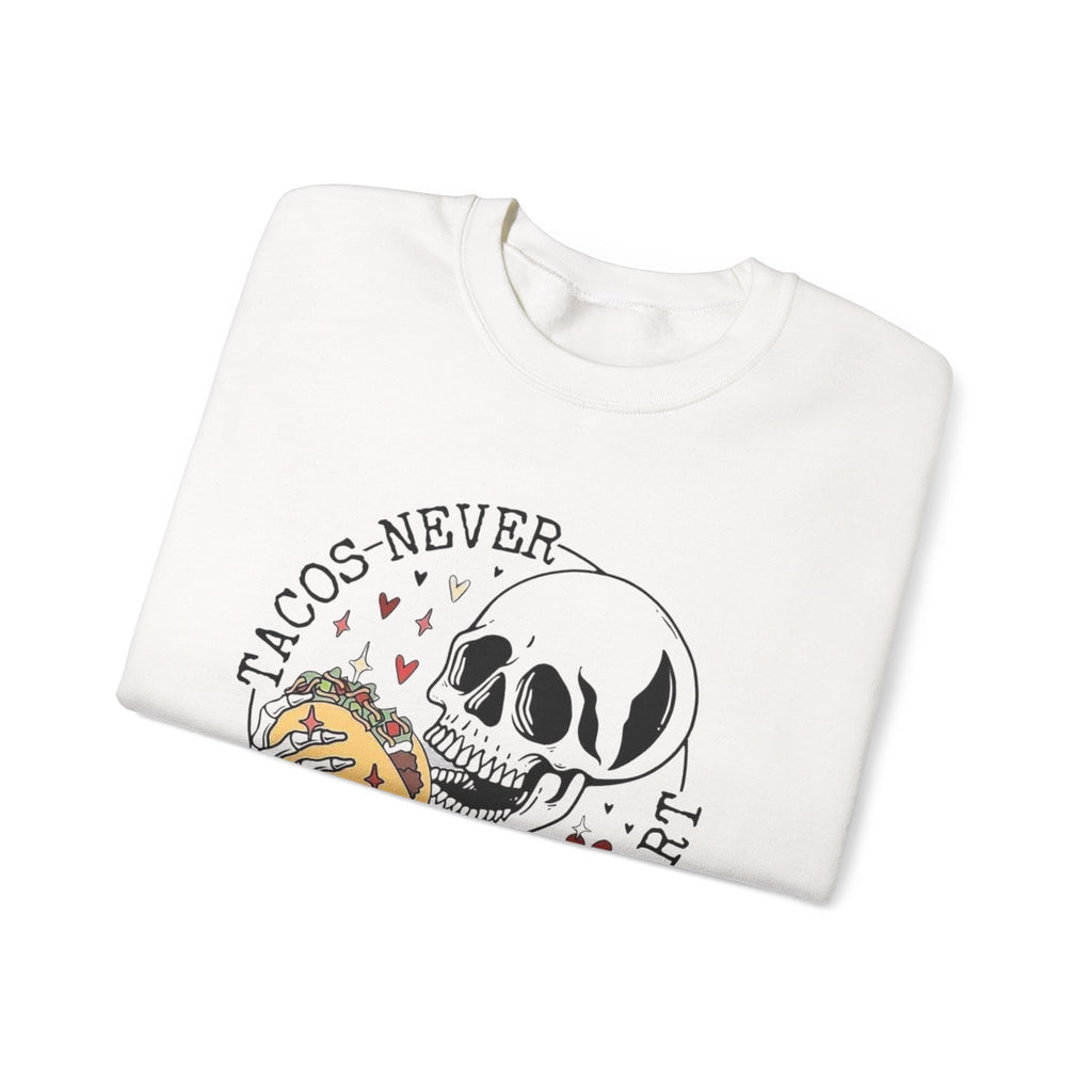 Valentine Tacos Sweatshirt, Funny Taco Lover Gift by Printify
