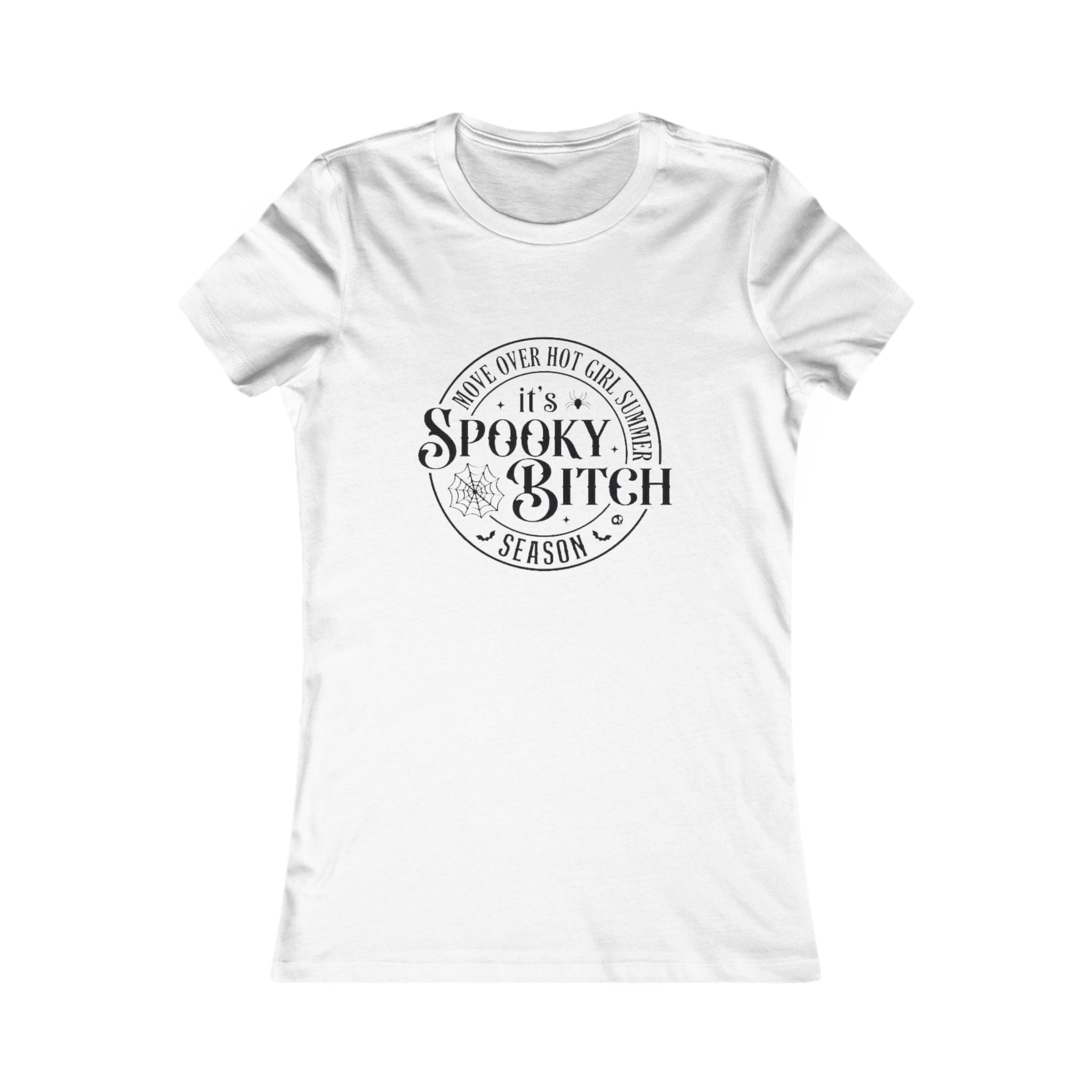 Women's Spooky Tee, Halloween Shirt, Fall Fashion, Casual Wear, Gift for Her, Witchy Vibes, Seasonal Humor by Printify