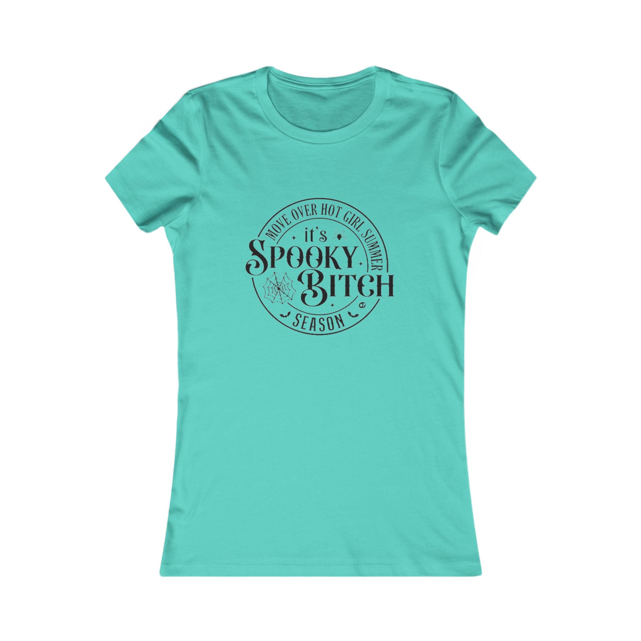 Women's Spooky Tee, Halloween Shirt, Fall Fashion, Casual Wear, Gift for Her, Witchy Vibes, Seasonal Humor by Printify