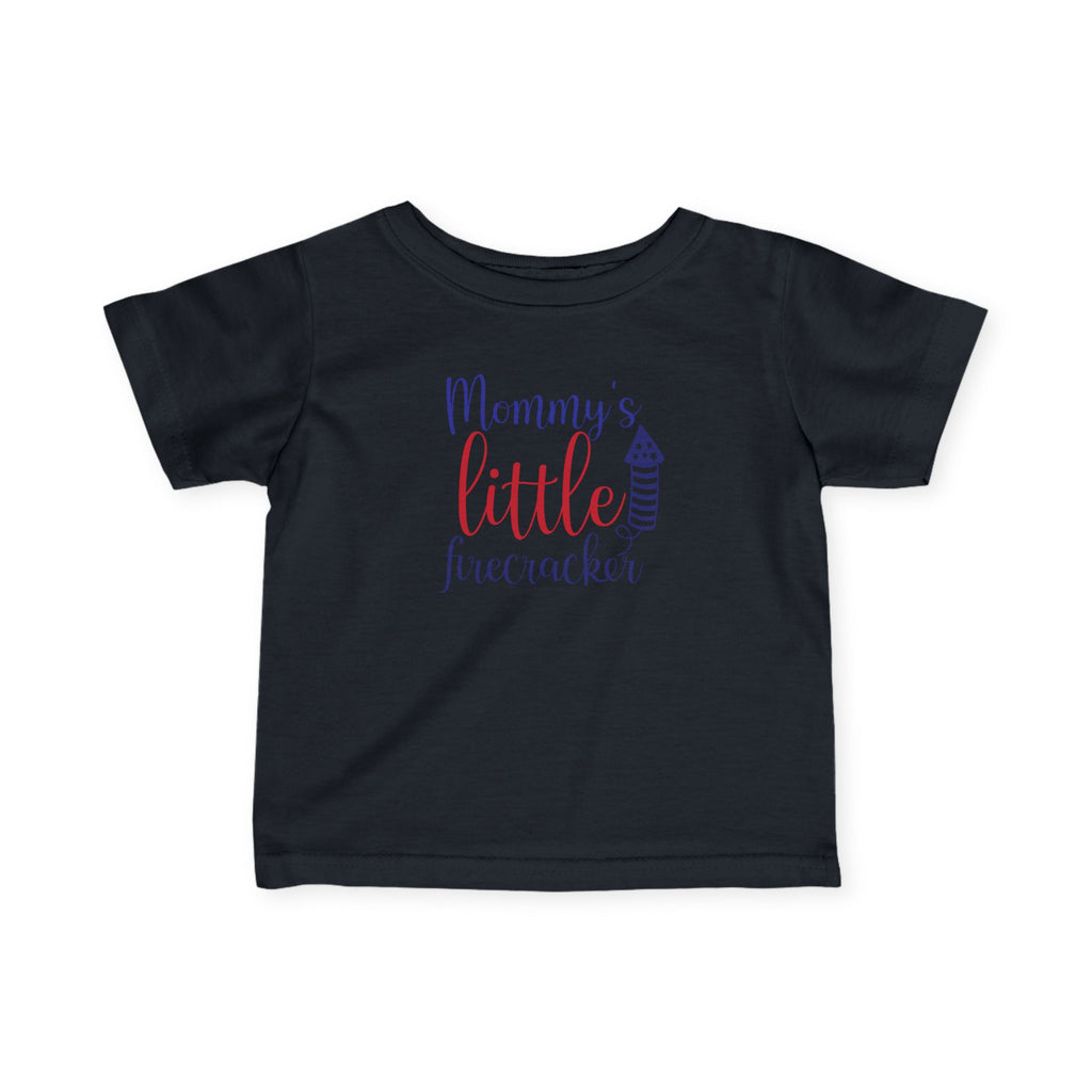 Mommy's Little Firecracker Infant Tee, Baby Independence Day Shirt, Toddler Fourth of July Outfit, Summer Celebration Tees, Cute Baby [...] by Printify