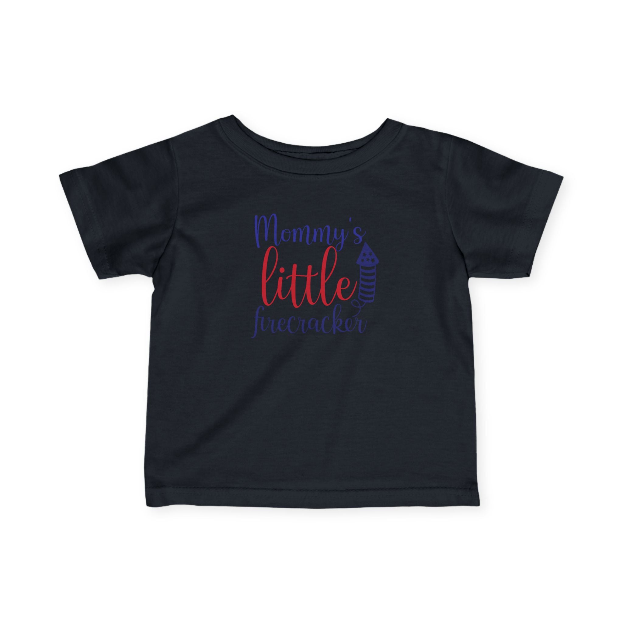 Mommy's Little Firecracker Infant Tee, Baby Independence Day Shirt, Toddler Fourth of July Outfit, Summer Celebration Tees, Cute Baby [...] by Printify