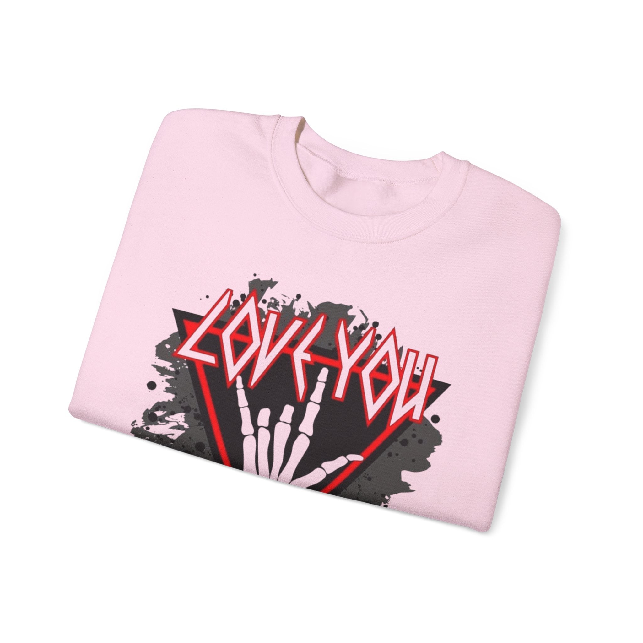 Rock Love You Sweatshirt, Music Love Sweatshirt, Rock Music Sweater, Gift for Music Lovers by Printify