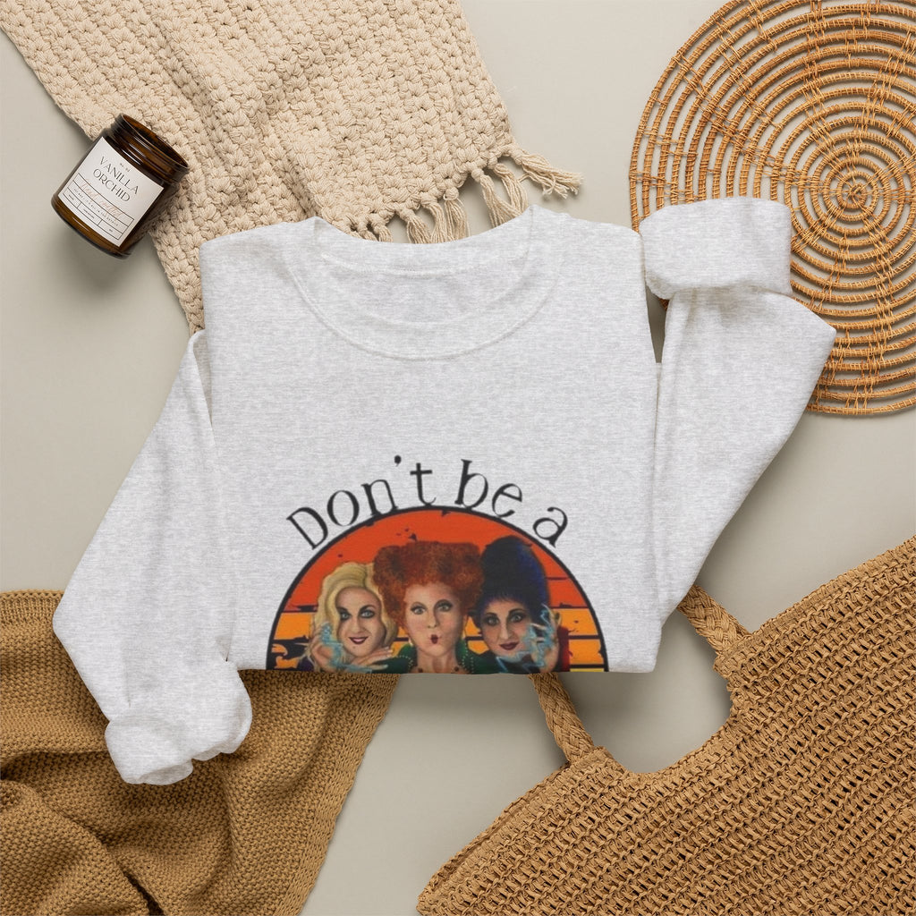 Don't Be a Salty Witch Sweatshirt, Unisex Crewneck for Halloween, Cozy Fall Apparel, Witchy Gift, Spooky Season Fashion by Printify