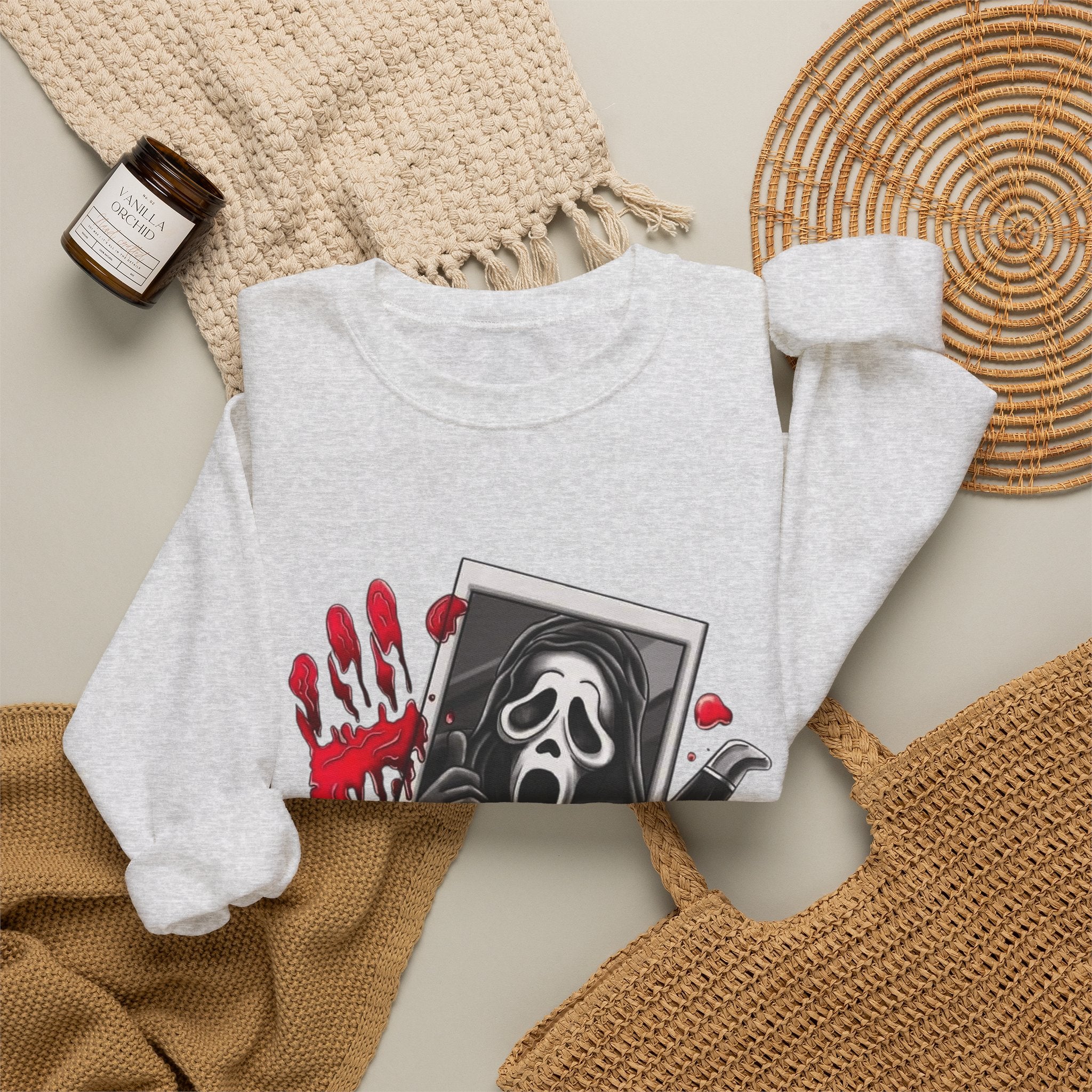 Scream Movie Valentine's Crewneck Sweatshirt by Printify