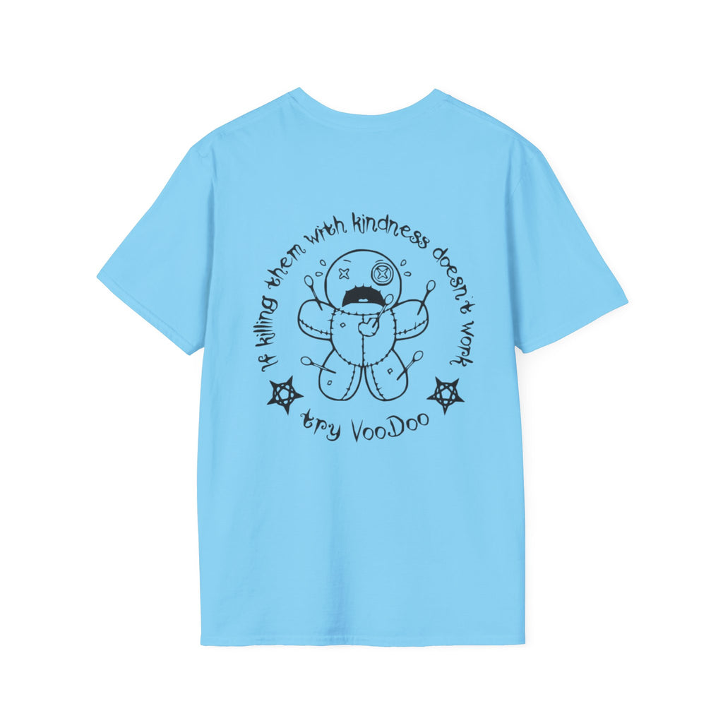 Minimal Angel Bear Chest Pocket T-Shirt by Printify