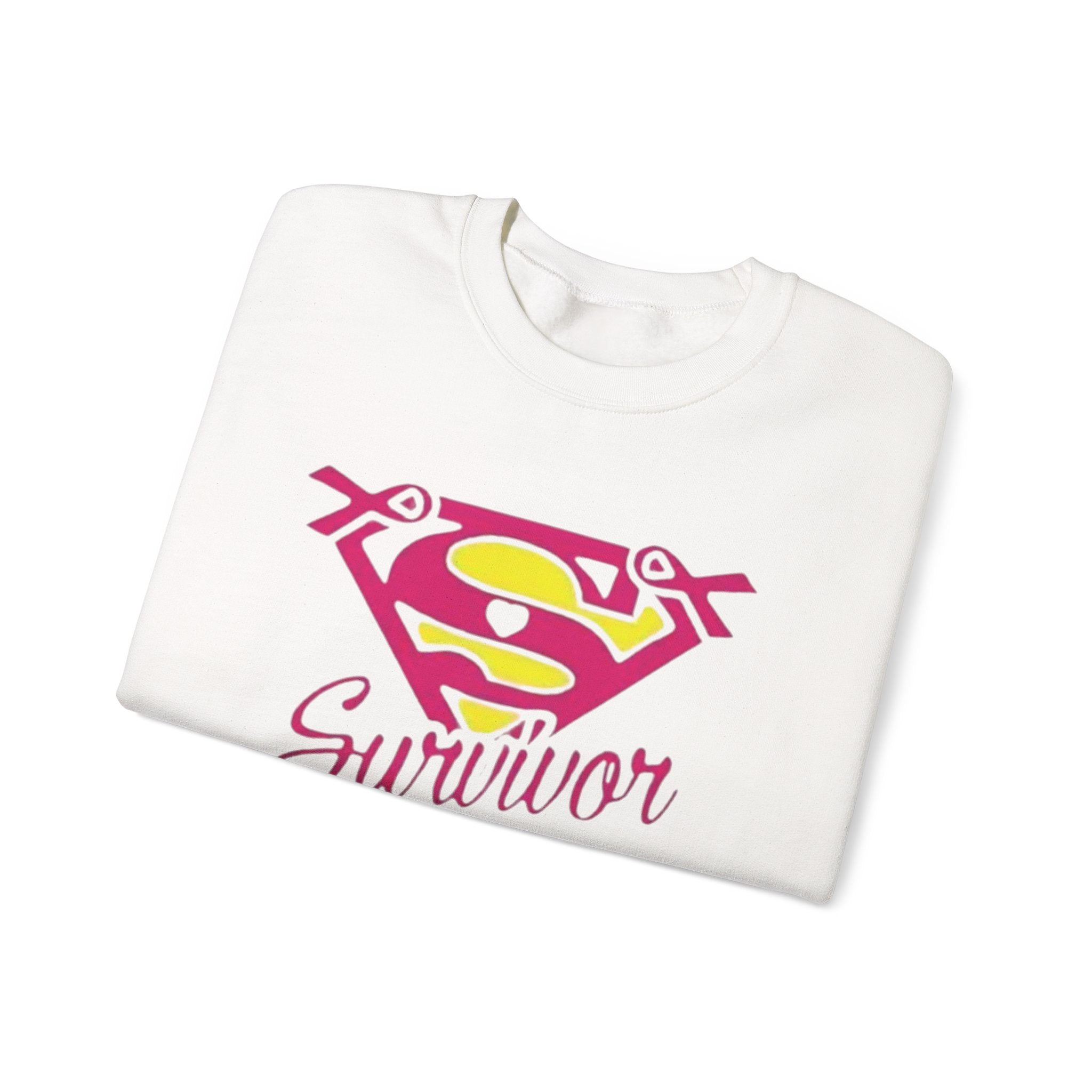 Super Survivor Crewneck Sweatshirt for Strong Individuals by Printify