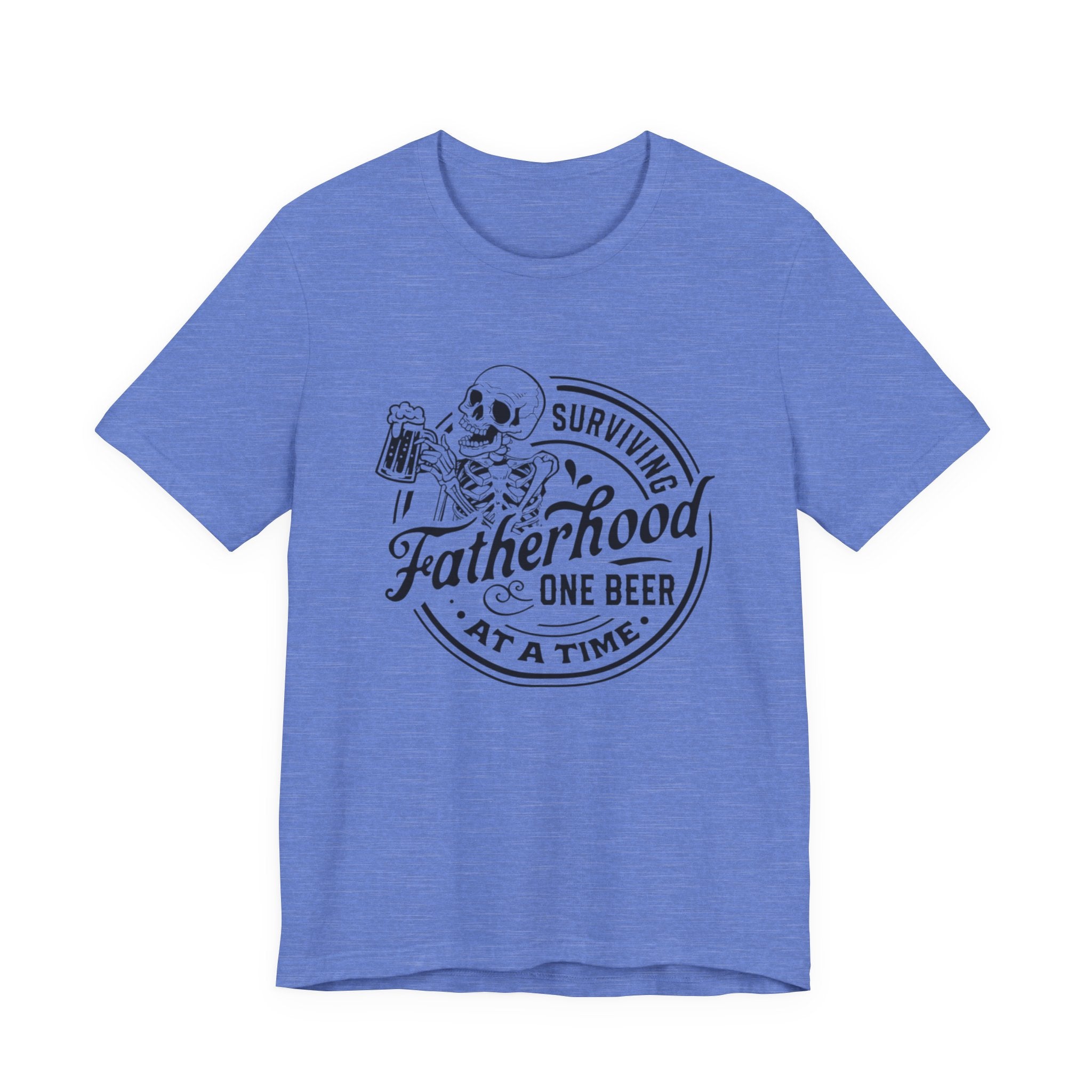 Fatherhood One Beer at a Time T-Shirt by Printify