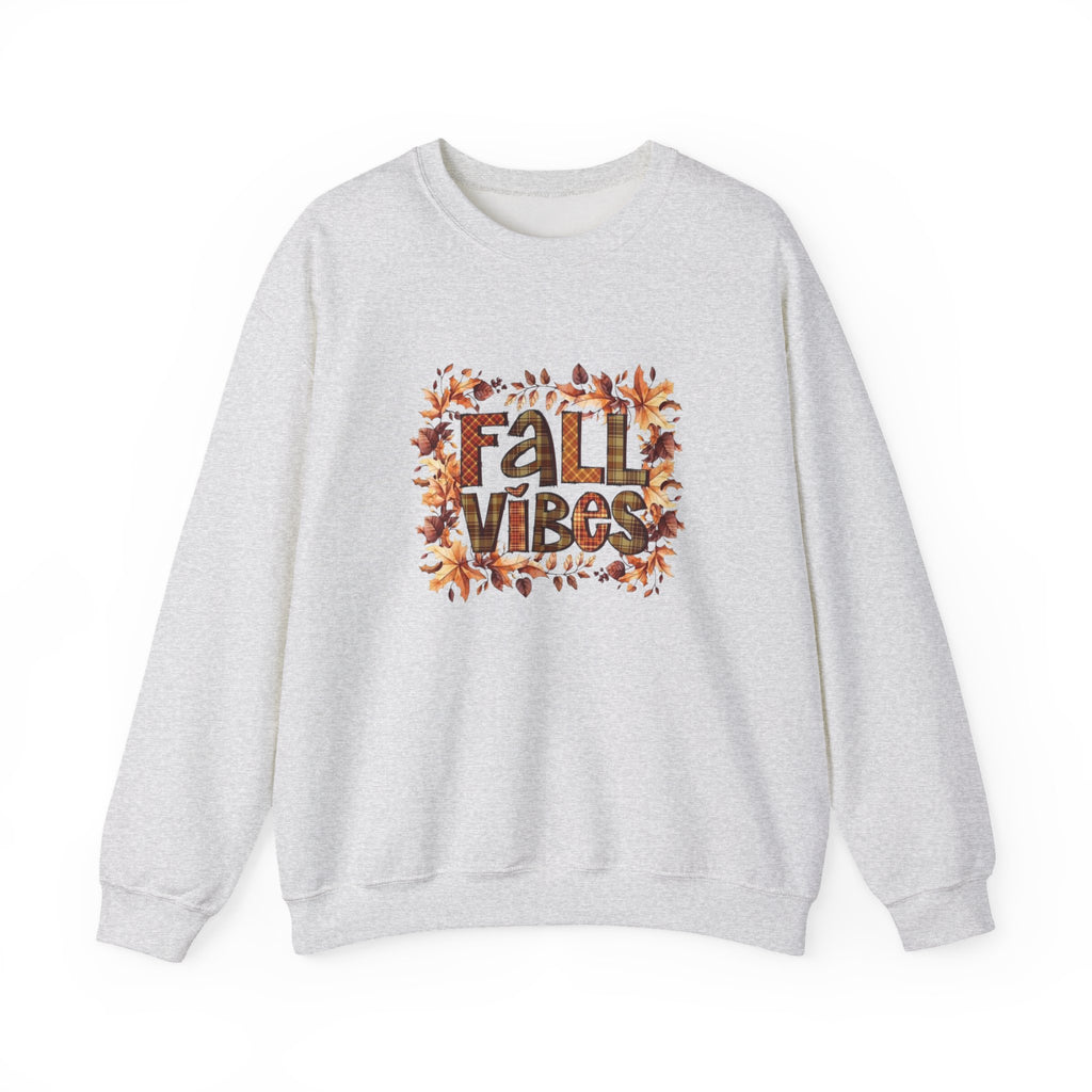 Fall Vibes Sweatshirt, Cozy Pullover, Halloween Gift, Pumpkin Crewneck, Autumn Apparel, Fall Fashion by Printify