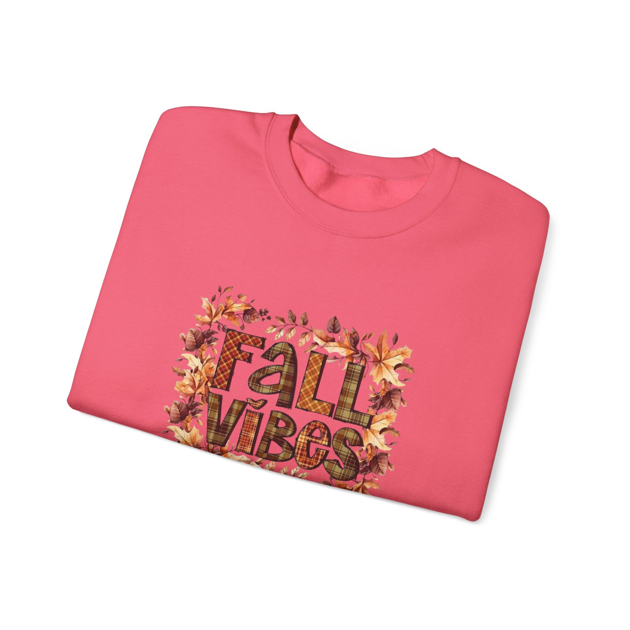 Fall Vibes Sweatshirt, Cozy Pullover, Halloween Gift, Pumpkin Crewneck, Autumn Apparel, Fall Fashion by Printify