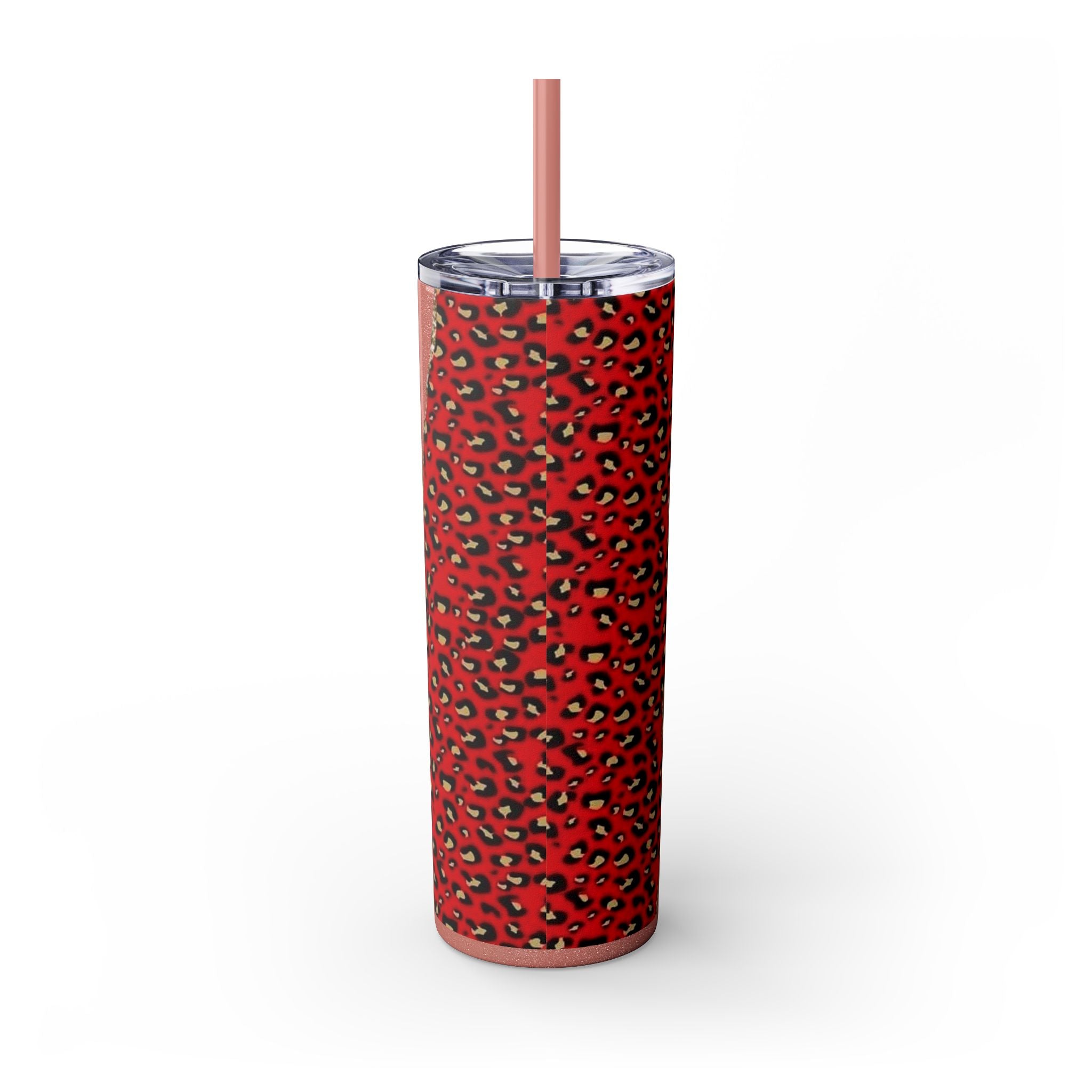 Love love Skinny Tumbler with Straw, 20oz by Printify
