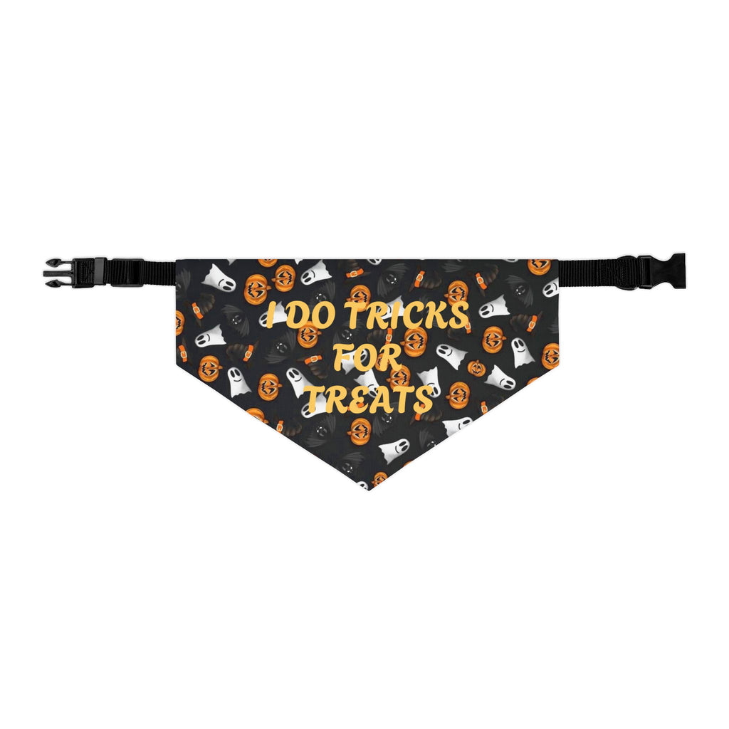 Halloween Pet Bandana Collar – “Do Tricks for Treats” Dog & Cat Accessory by Printify