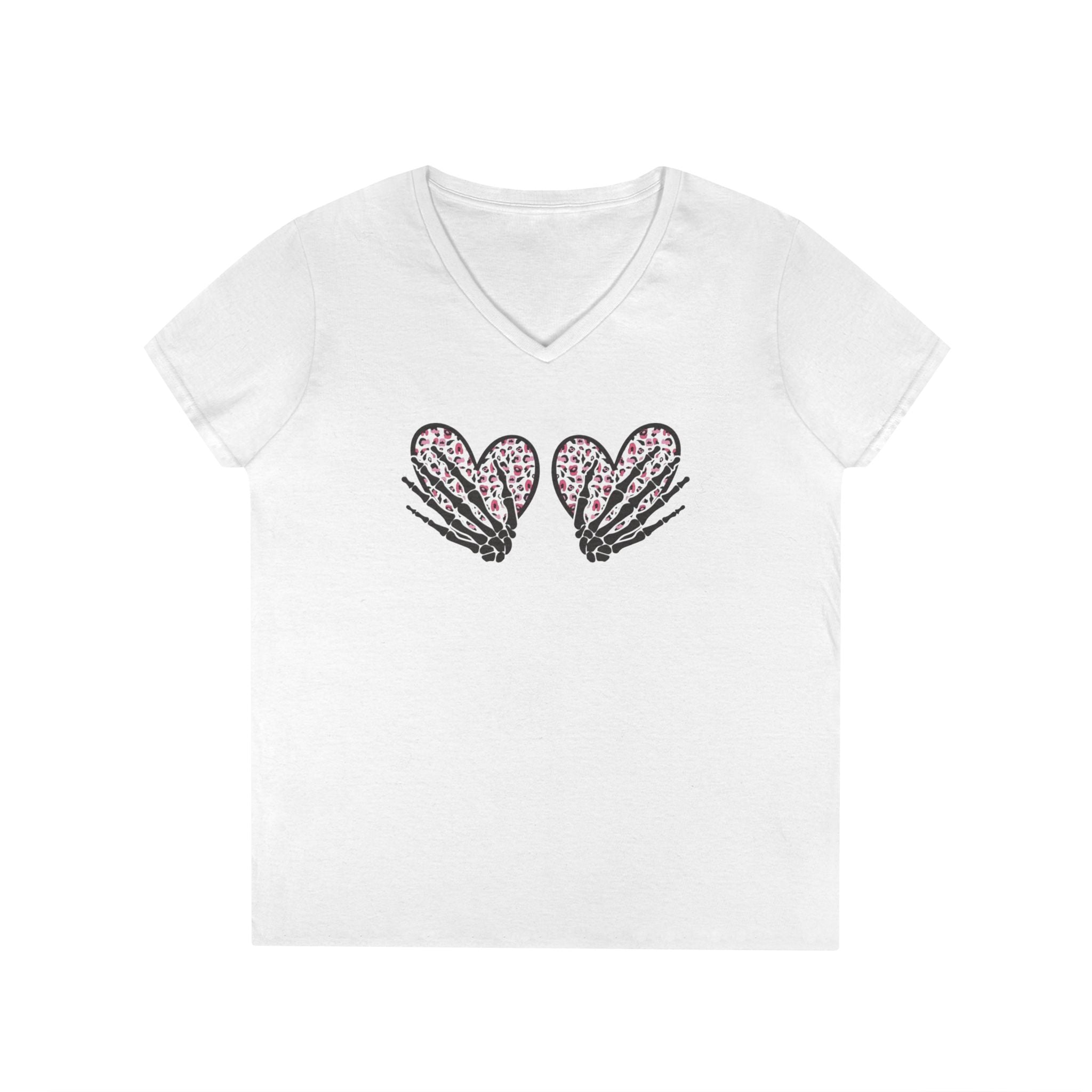 Valentine's Day Ladies' V-Neck T-Shirt by Printify