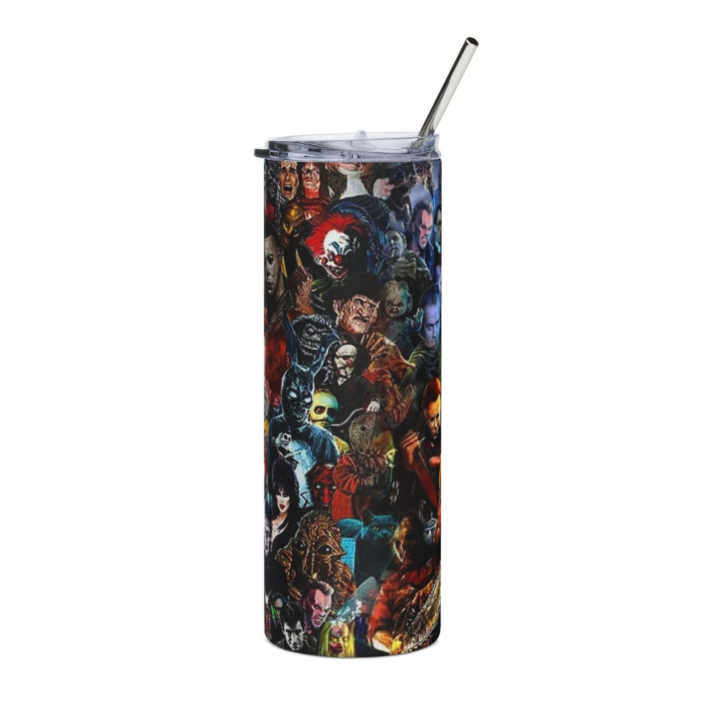 Horror-Themed Tumbler, 20oz - Perfect for Movie Lovers, Halloween, Parties, Collectors, Gifts by Printify