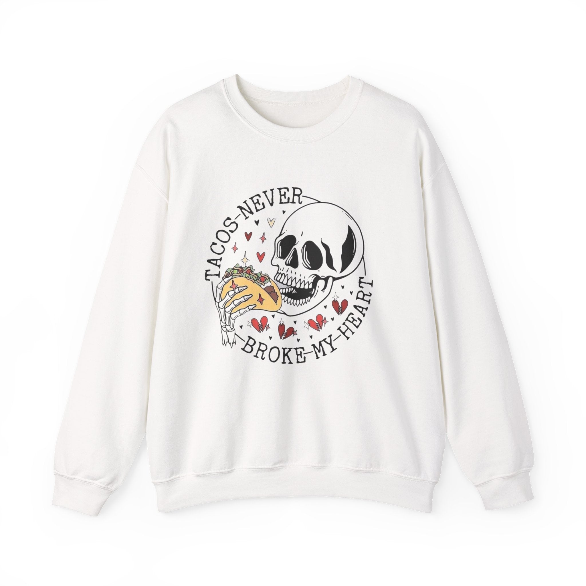 Valentine Tacos Sweatshirt, Funny Taco Lover Gift by Printify