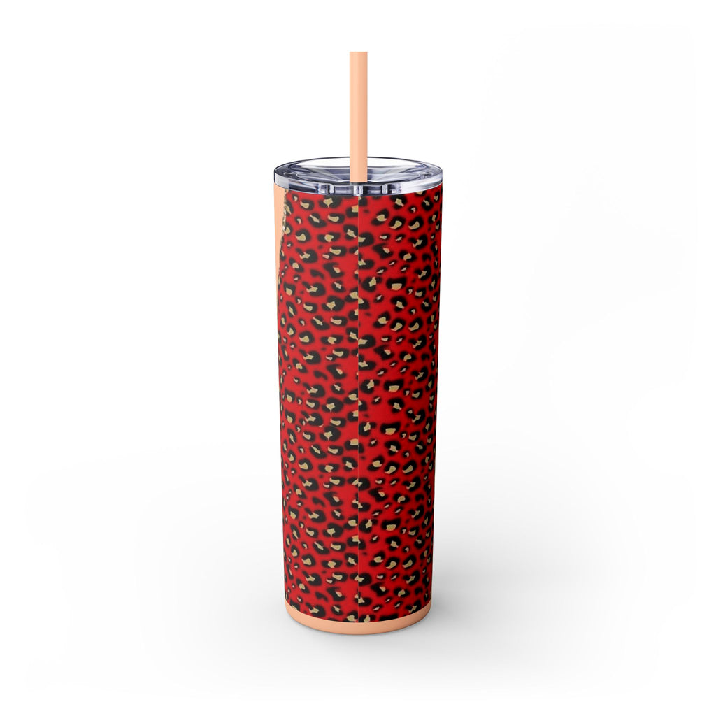 Love love Skinny Tumbler with Straw, 20oz by Printify